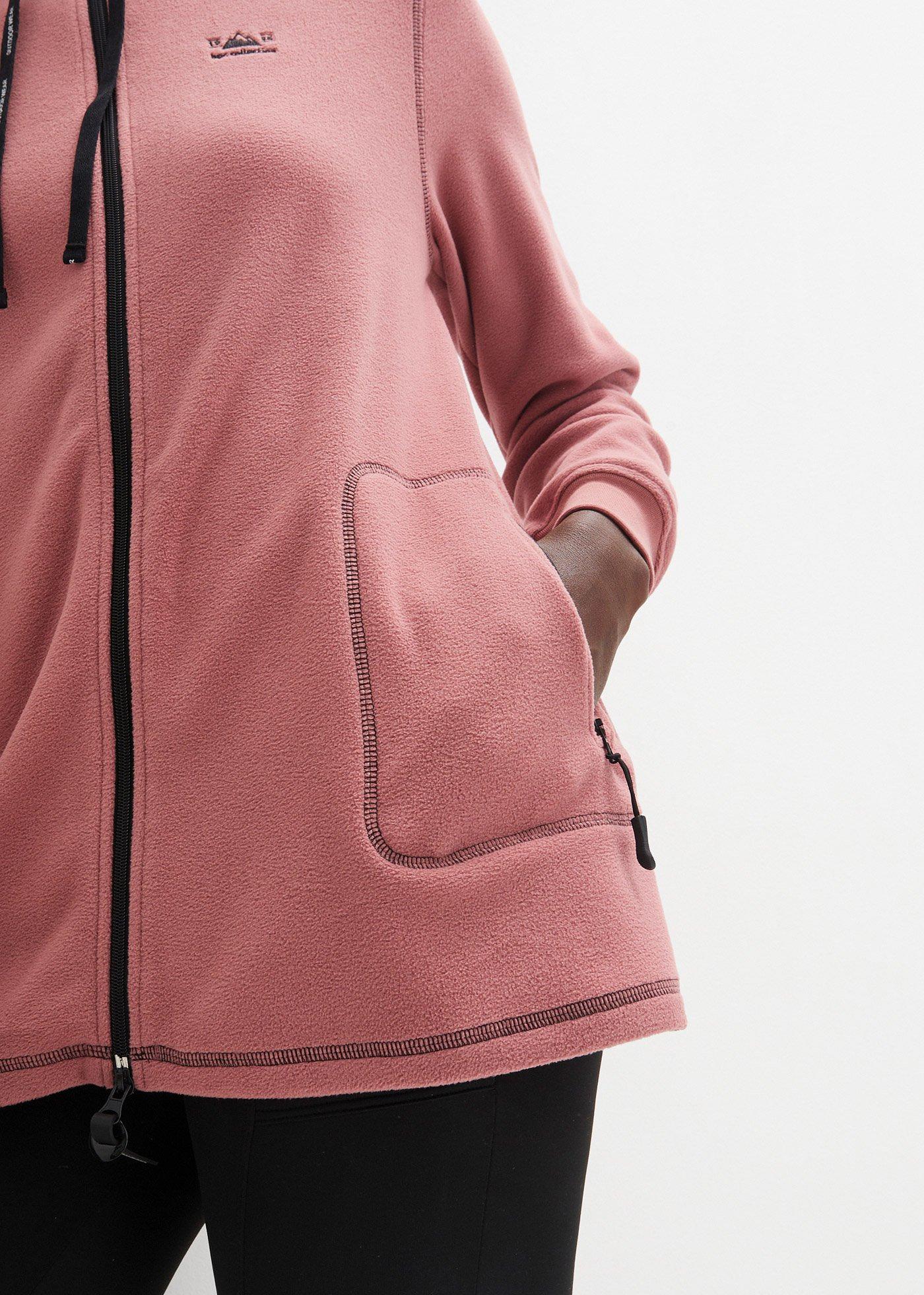 Bluza rozpinana z polaru, z kieszeniami z zamkiem - Bonprix
