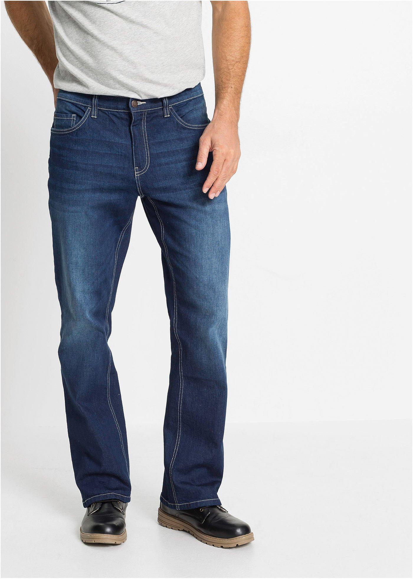 Dżinsy ze stretchem, regular fit, o kroju bootcut - Bonprix