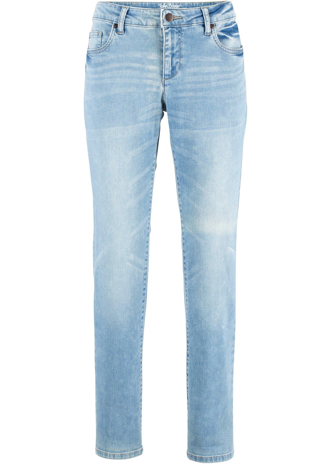 Straight Jeans Mid Waist, Stretch