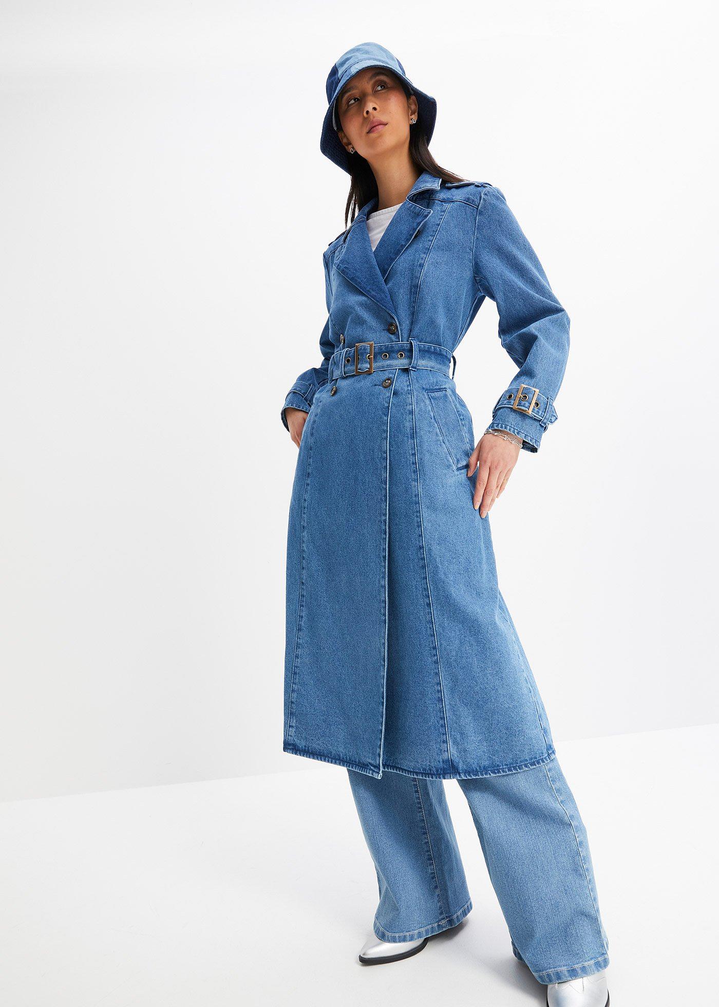 Trencz z denimu - Bonprix