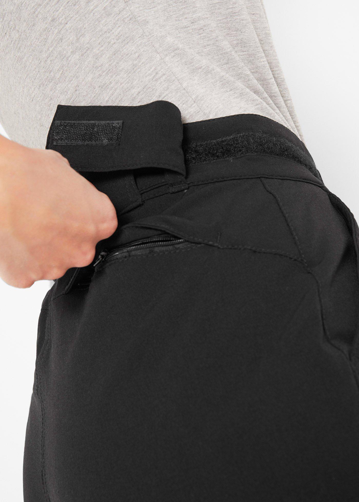 Spodnie softshell ze stretchem, z kieszeniami, z materiału odpychającego wodę - Bonprix
