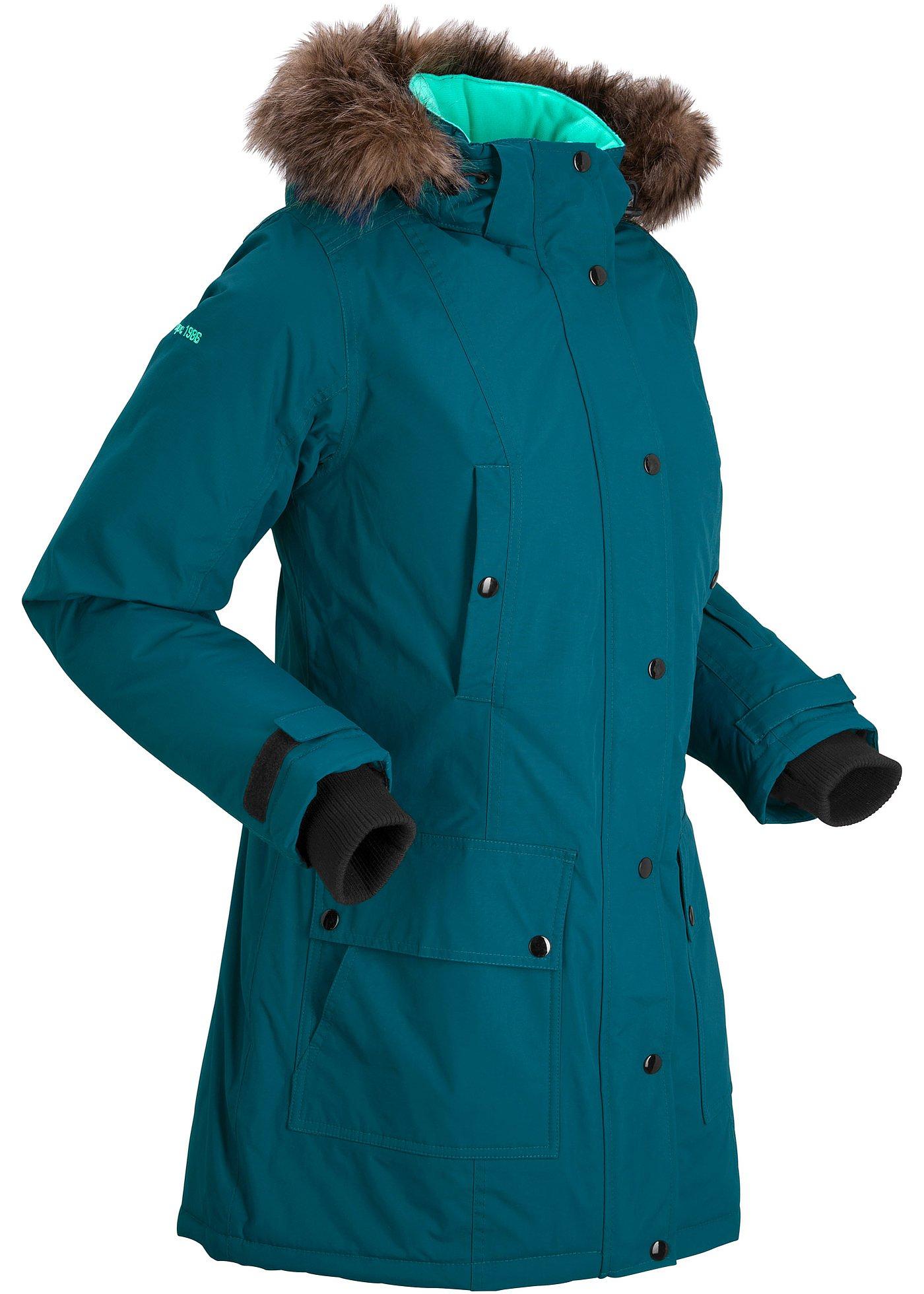 Funktions-Outdoor-Longjacke mit Kapuze, wasserdicht günstig online kaufen