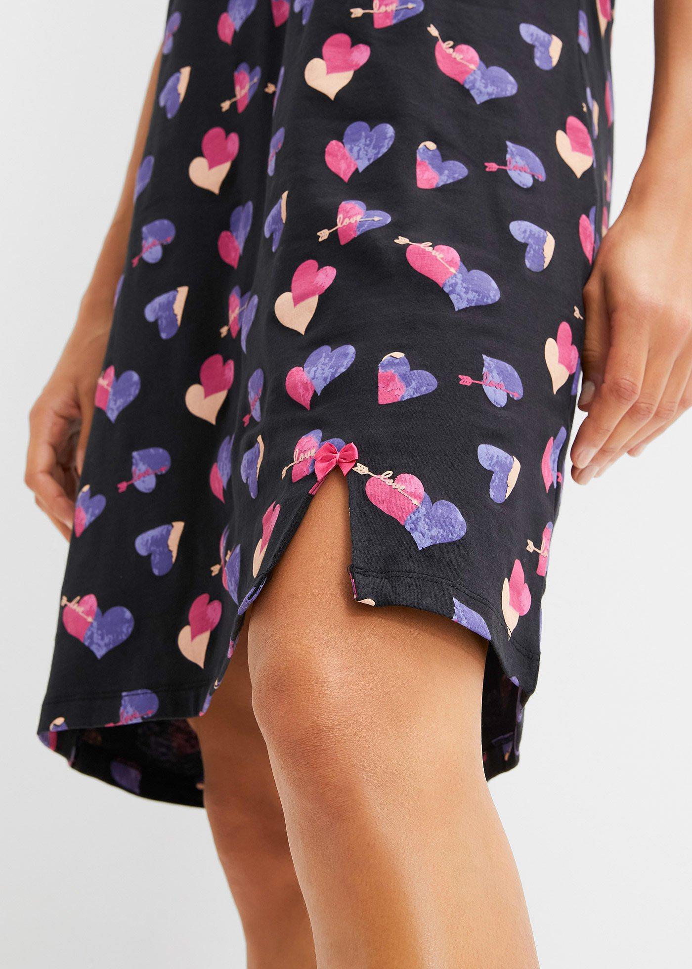 Krótka koszula nocna z czystej bawełny organicznej - Bonprix