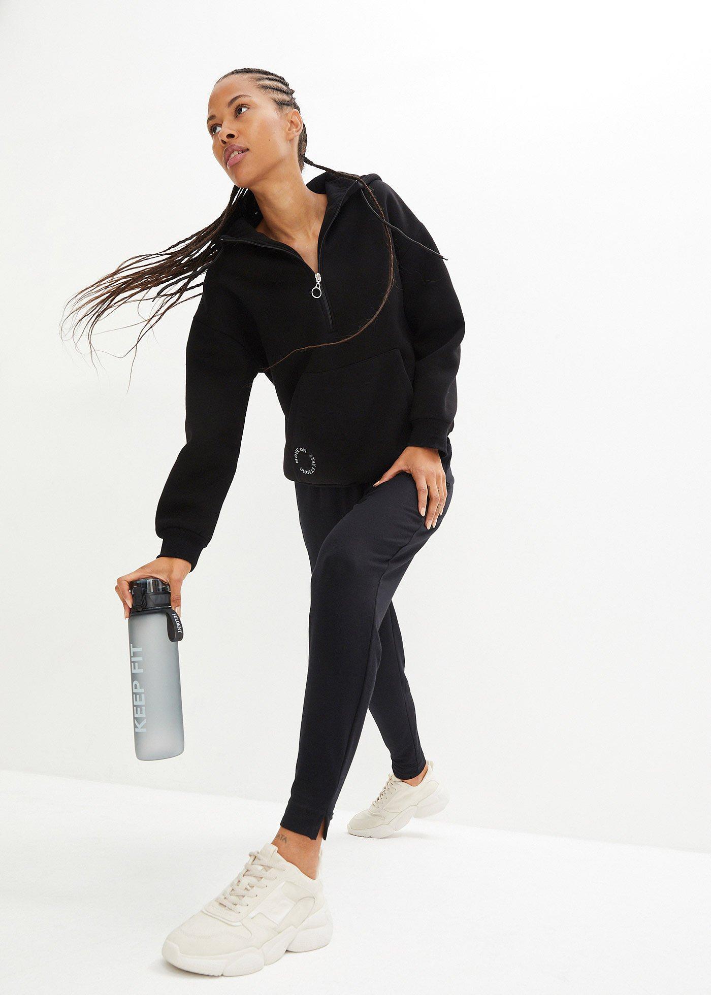 Lekkie spodnie sportowe z wiskozy - Bonprix