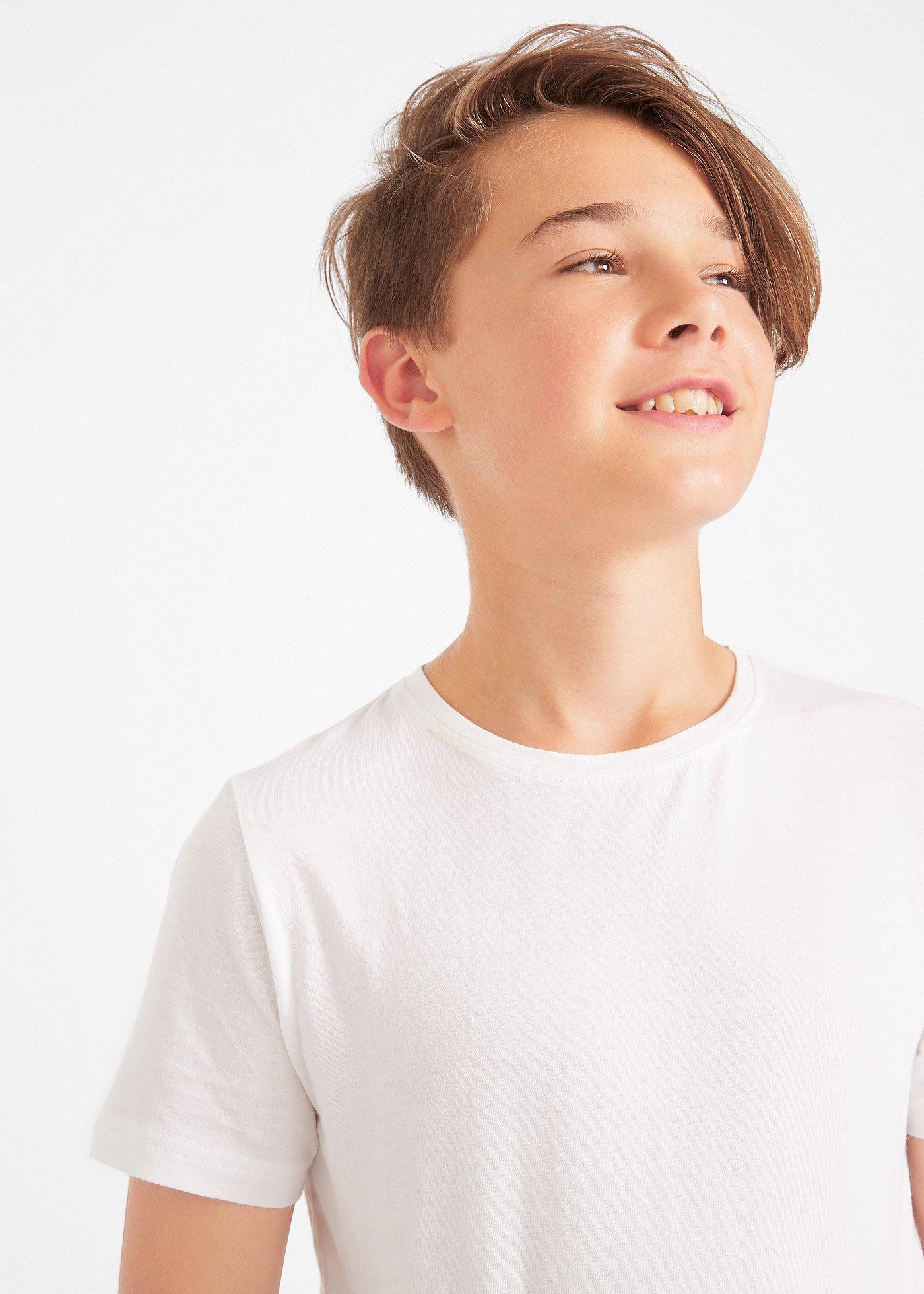 T-shirt z bawełną organiczną  (3 szt.) - Bonprix