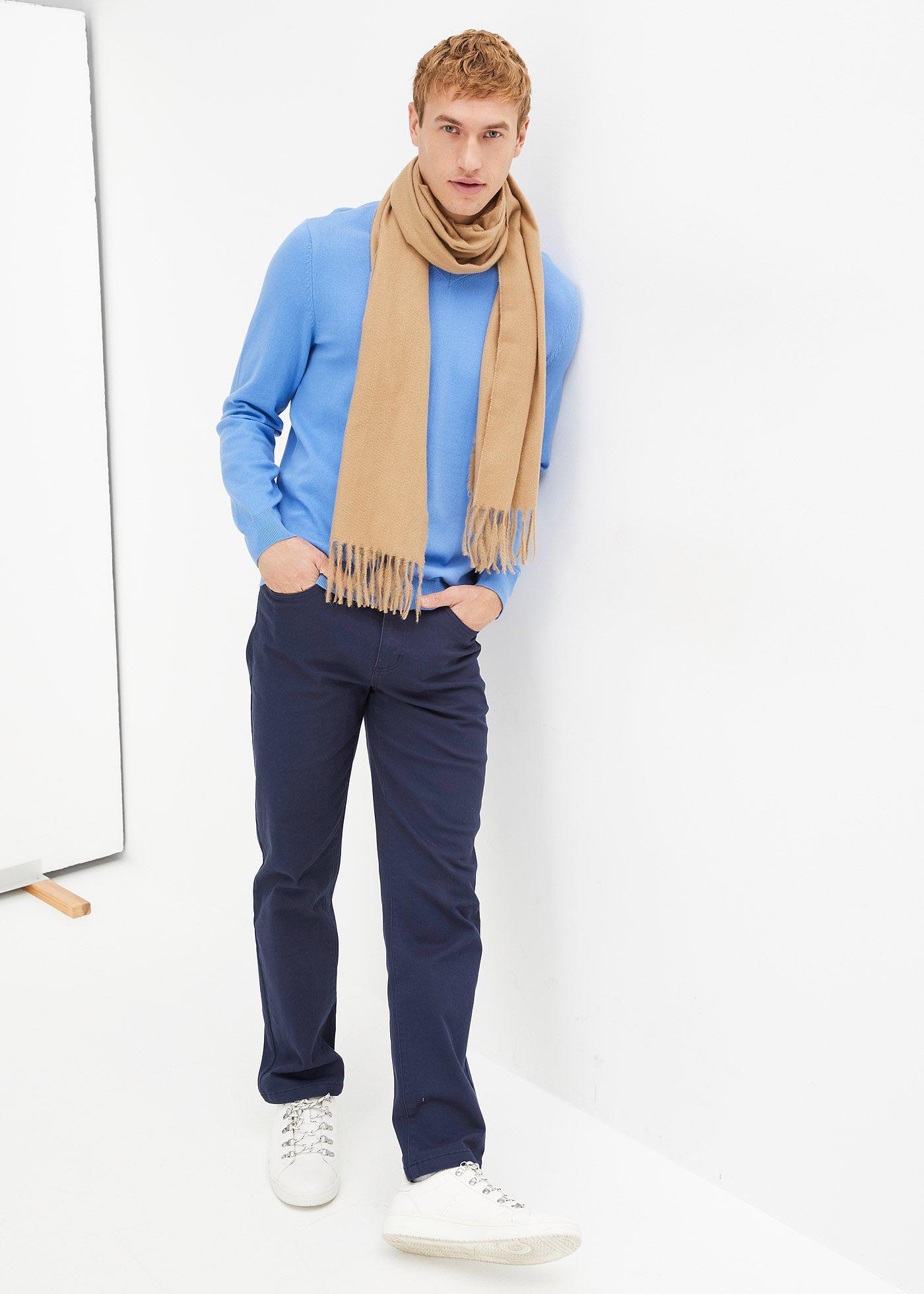 Cienki sweter z miękkiej mieszanki bawełny - Bonprix