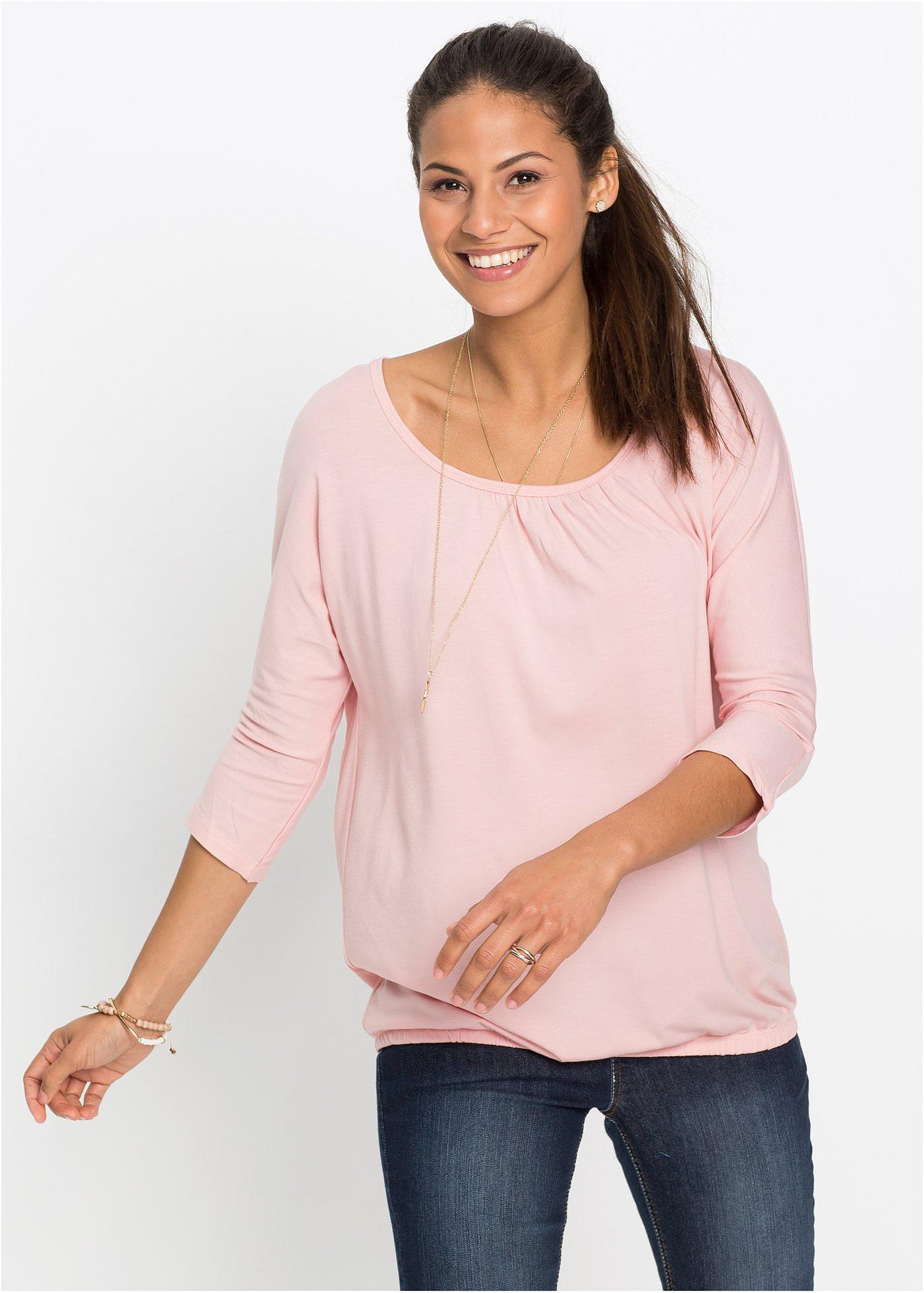 Bluzka oversize z mieszanki wiskozy - Bonprix