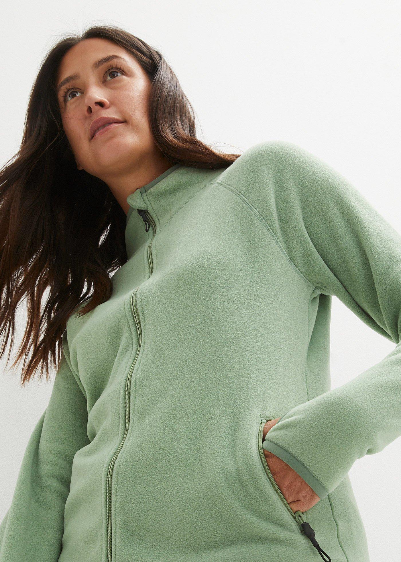 Bluza rozpinana z polaru, z kieszeniami z zamkiem - Bonprix