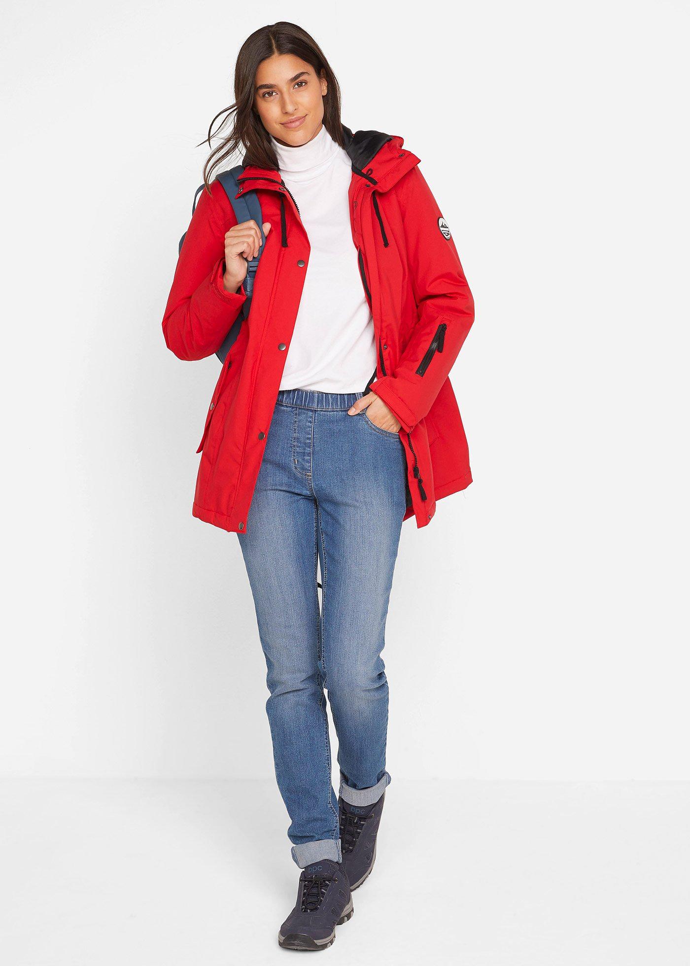 Parka funkcyjna z kapturem, nieprzemakalna - Bonprix