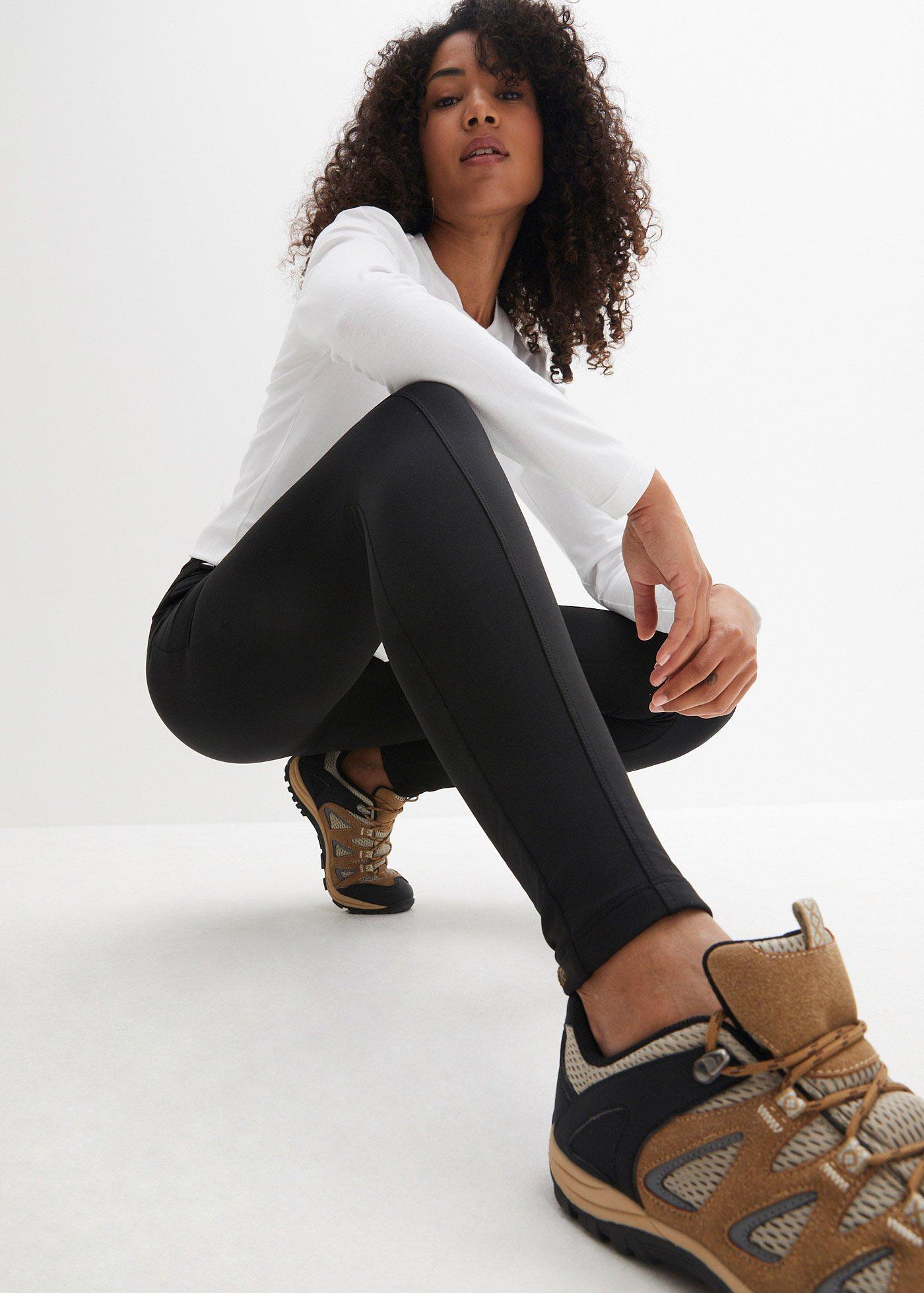 Legginsy ocieplane outdoorowe, dł. przed kostkę - Bonprix