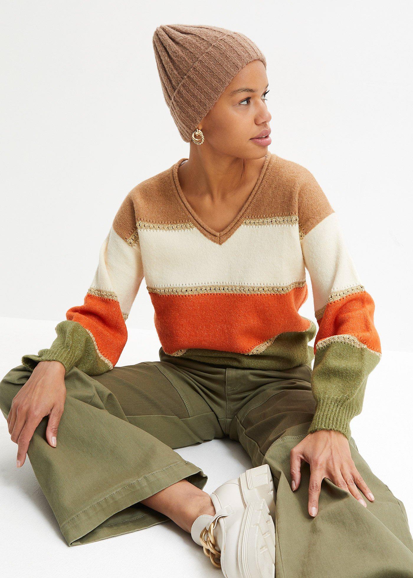 Sweter z dzianiny - Bonprix