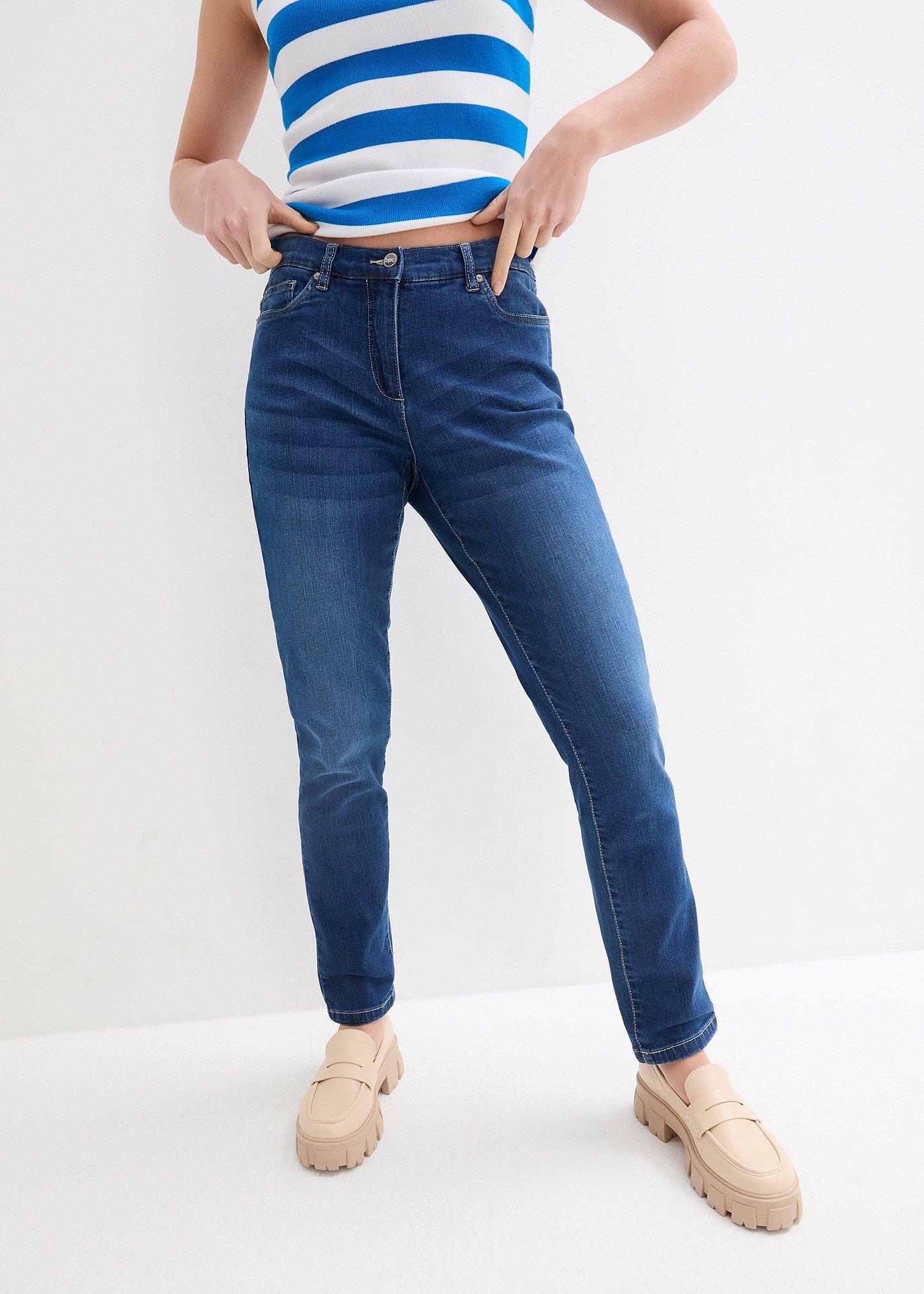 Dżinsy ze stretchem o kroju  boyfriend, mid waist - Bonprix