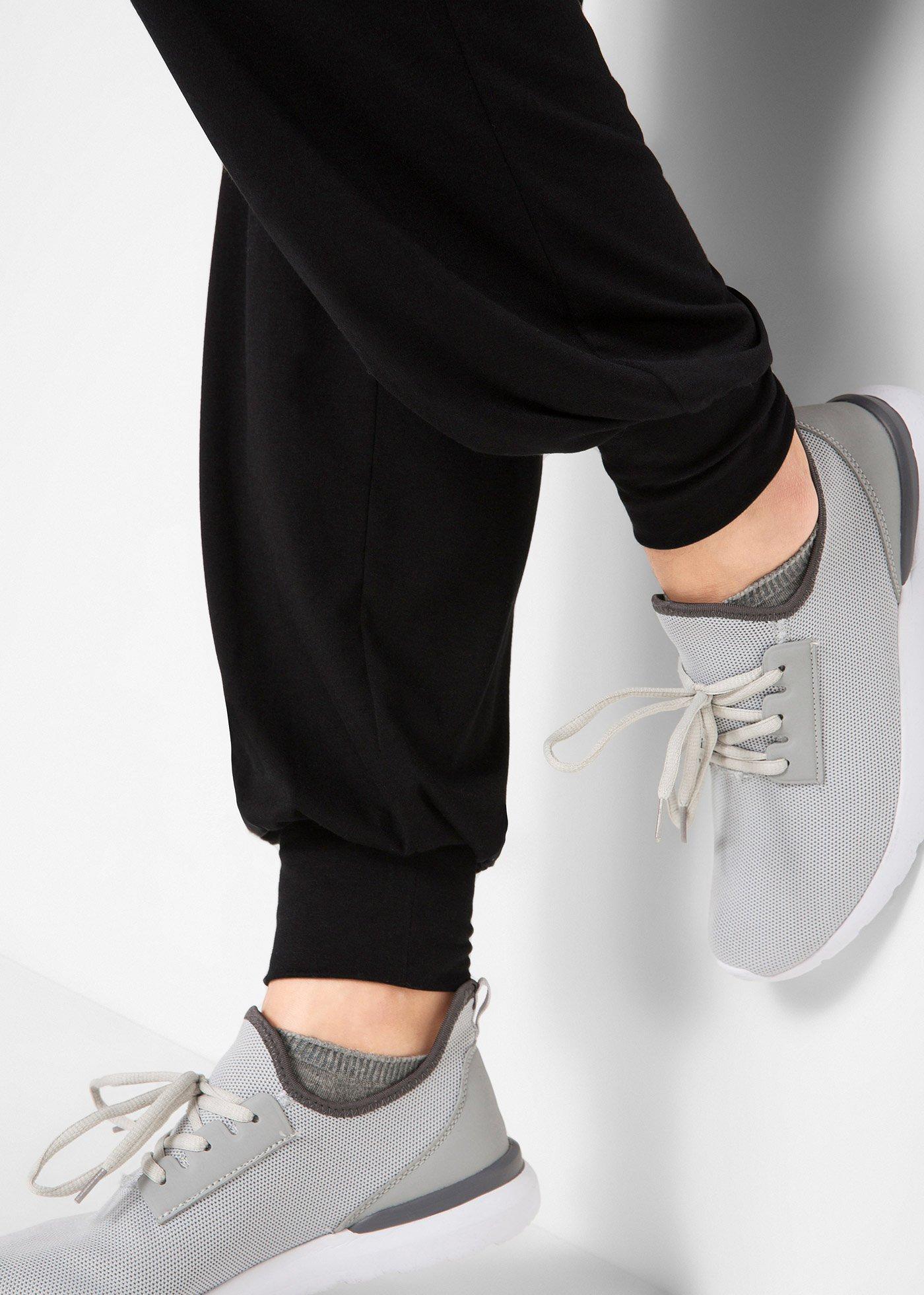 Spodnie haremki z silikonowym paskiem w talii - Bonprix