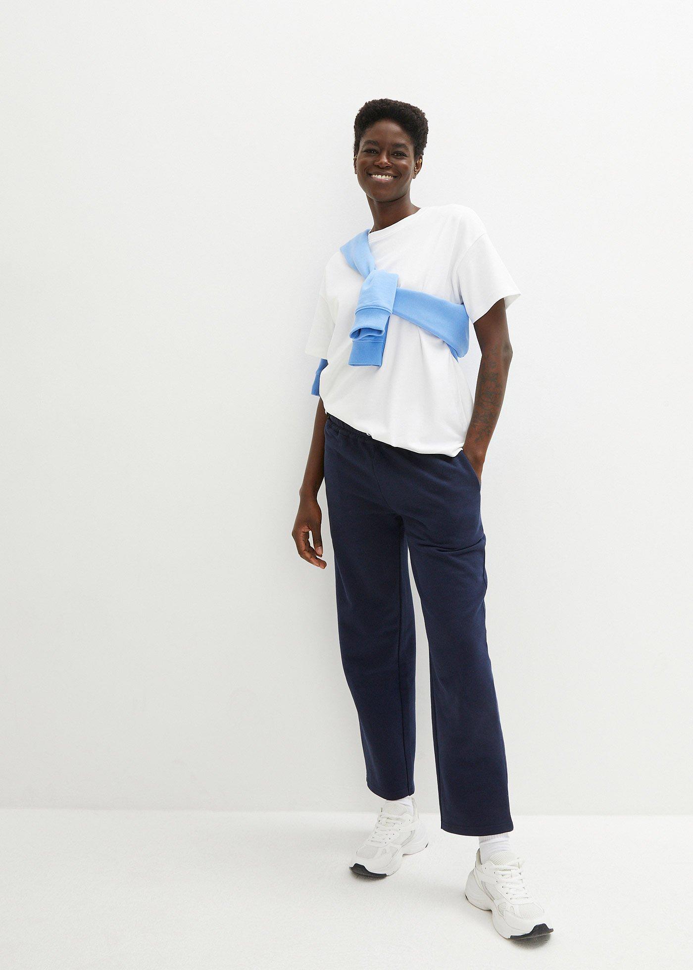 T-shirt oversize z czystej, grubej bawełny organicznej - Bonprix