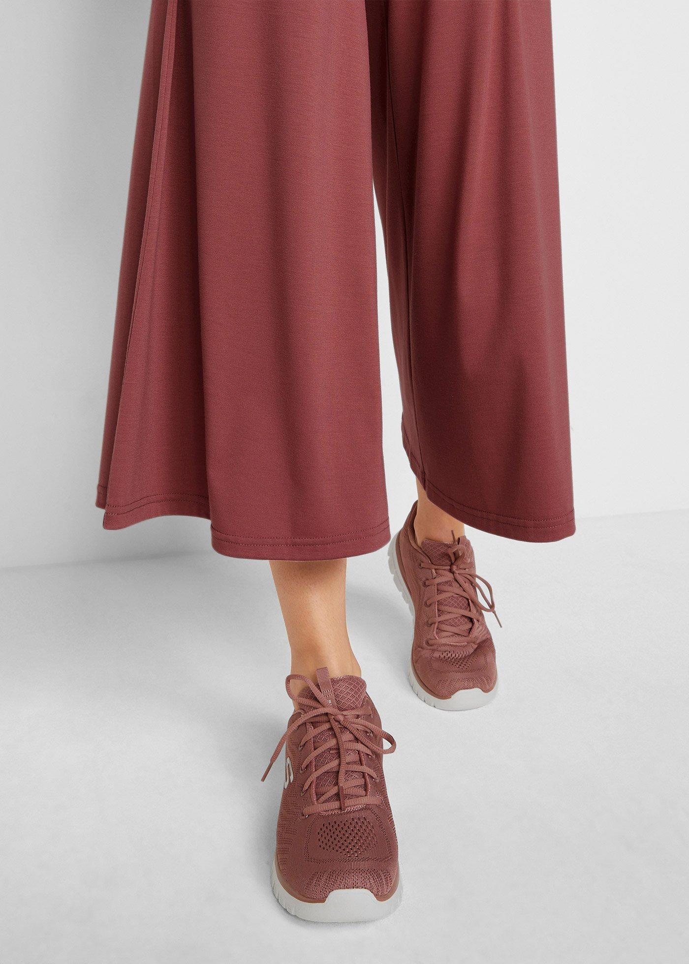 Wygodne spodnie culotte z szeroką nogawką - Bonprix