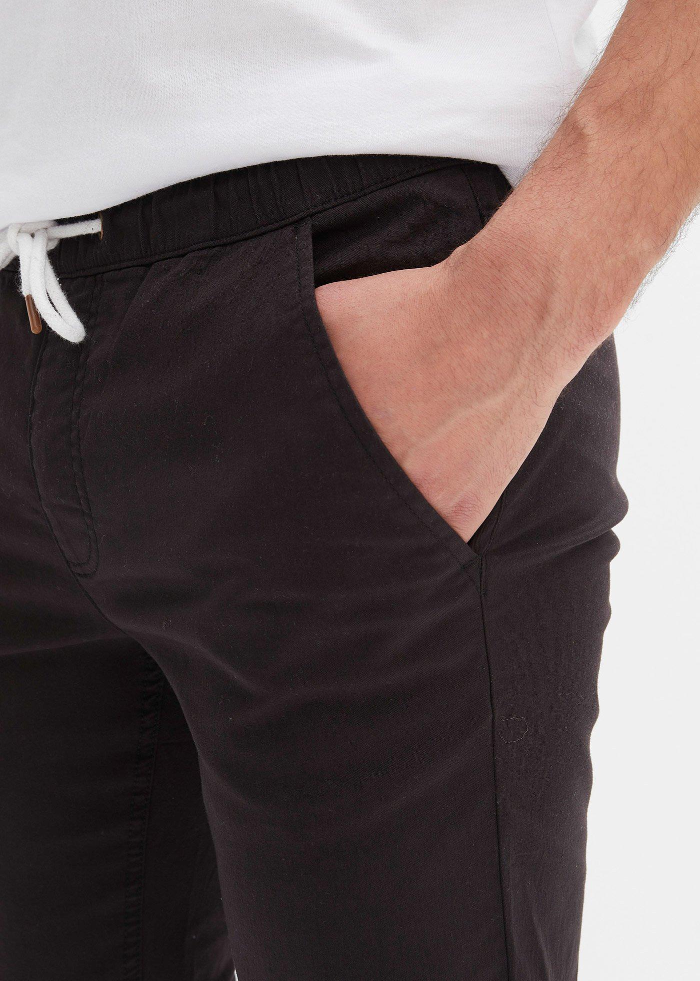 Spodnie ze stretchem i gumką w talii, Regular Fit Straight - Bonprix