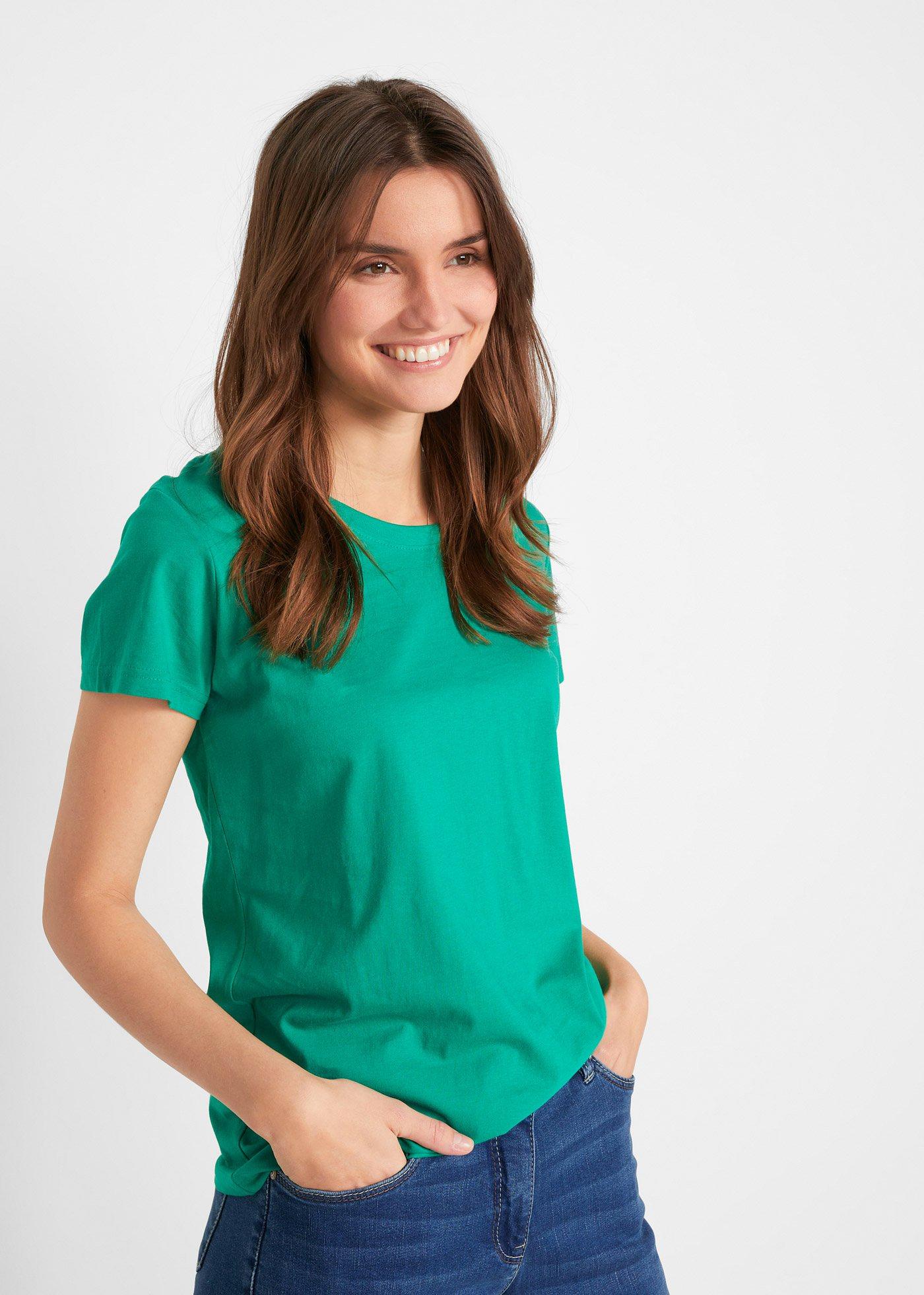 Bluzka z okrągłym dekoltem (5 szt.) - Bonprix