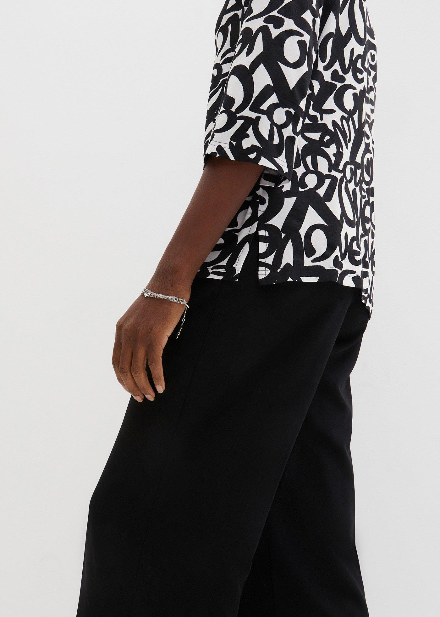 Shirt z okrągłym dekoltem, rękawy 3/4 - Bonprix