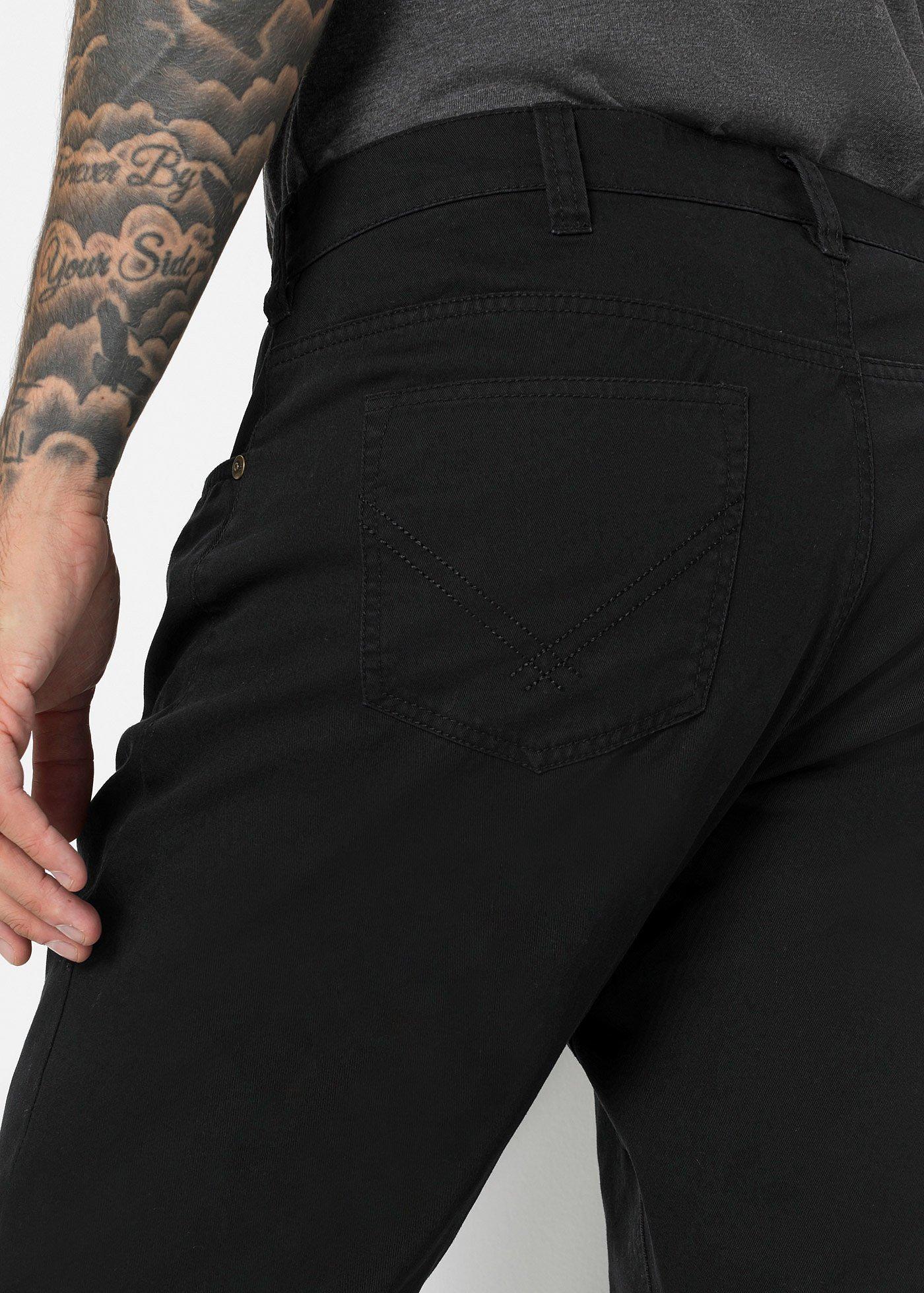 Spodnie regular fit z bawełnianego diagonalu, straight - Bonprix