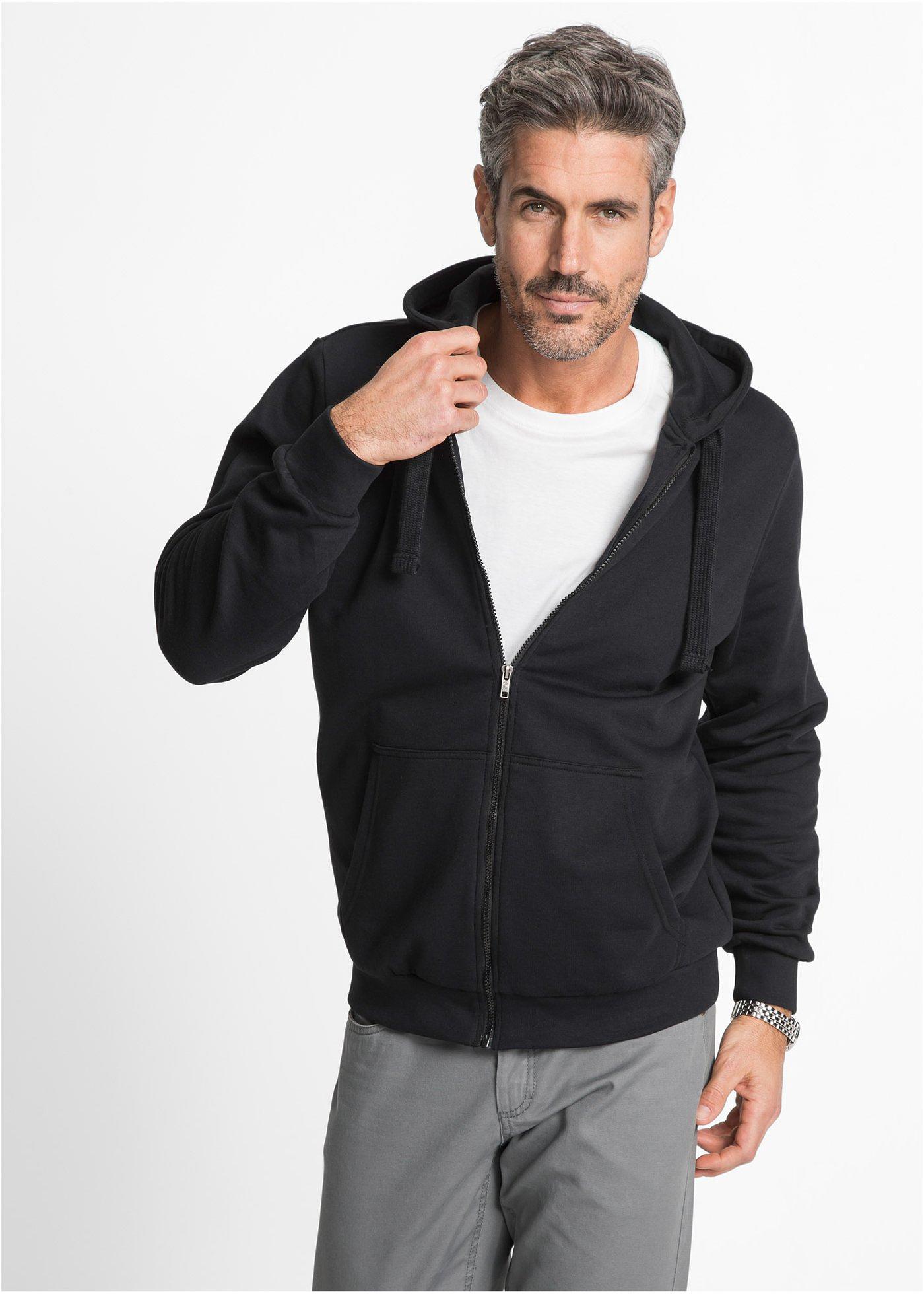 Bluza z kapturem zapinana na zamek - Bonprix