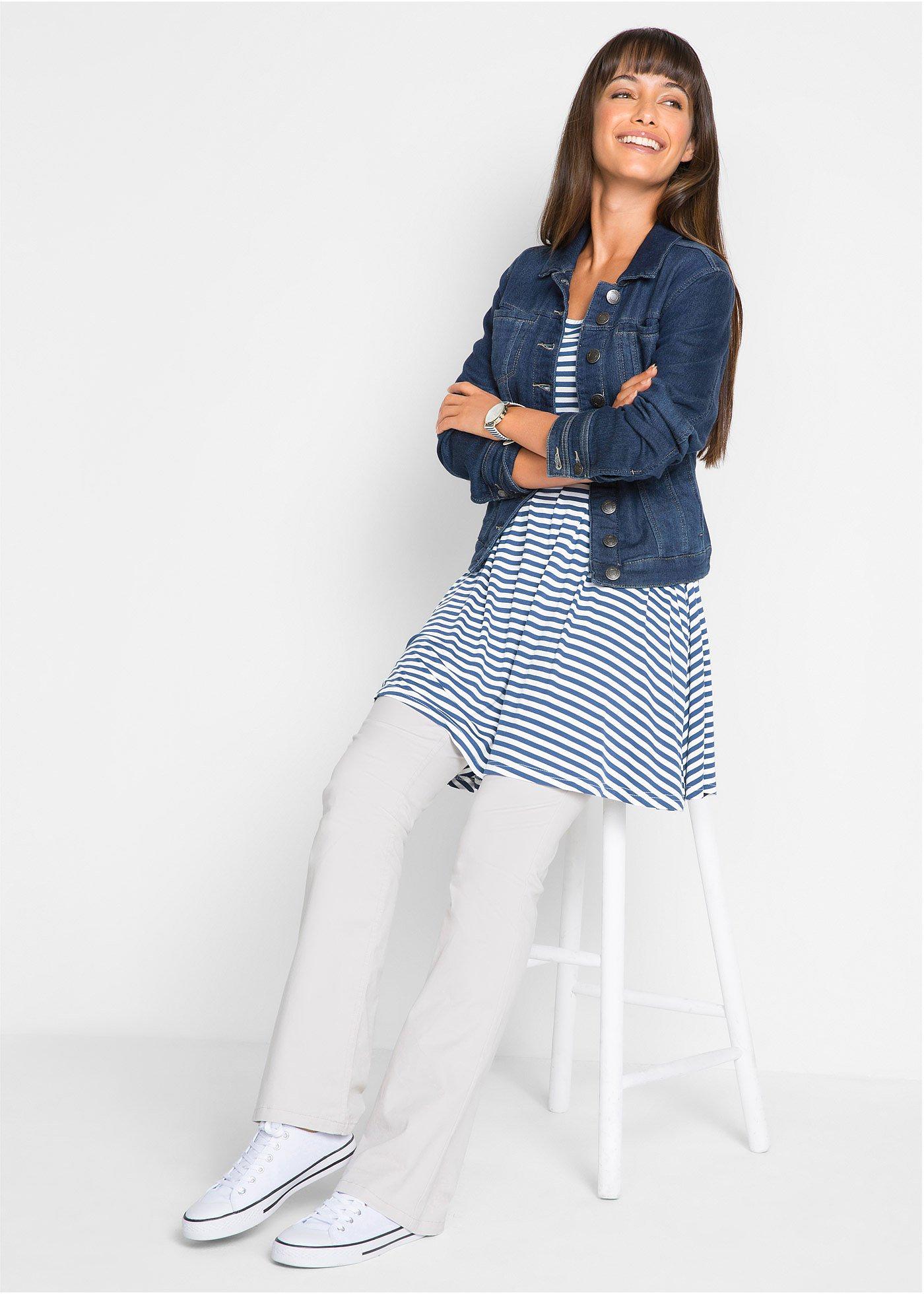 Tunika T-shirtowa z mieszanki wiskozy - Bonprix