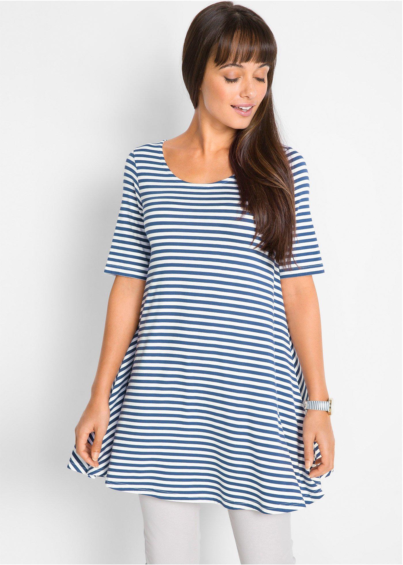 Tunika T-shirtowa z mieszanki wiskozy - Bonprix