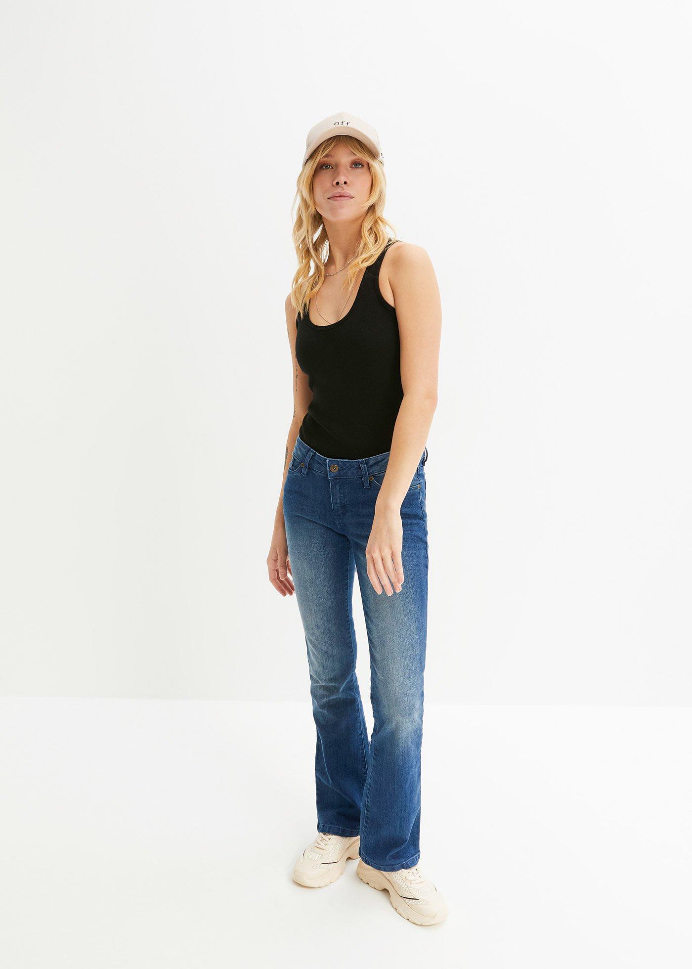 Top w prążek z czystej bawełny organicznej  (2 szt. w opak.) - Bonprix