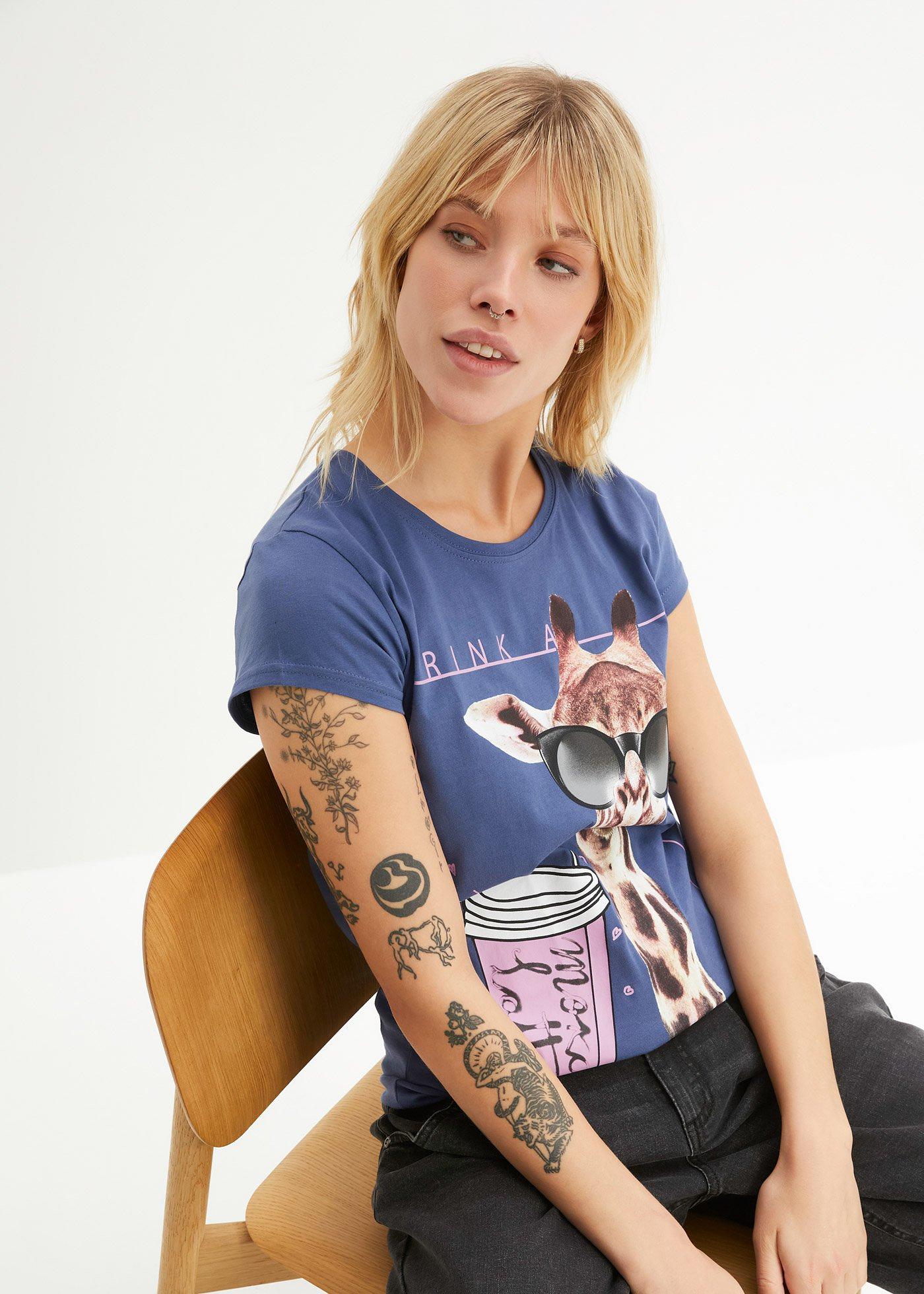T-shirt z czystej bawełny - Bonprix