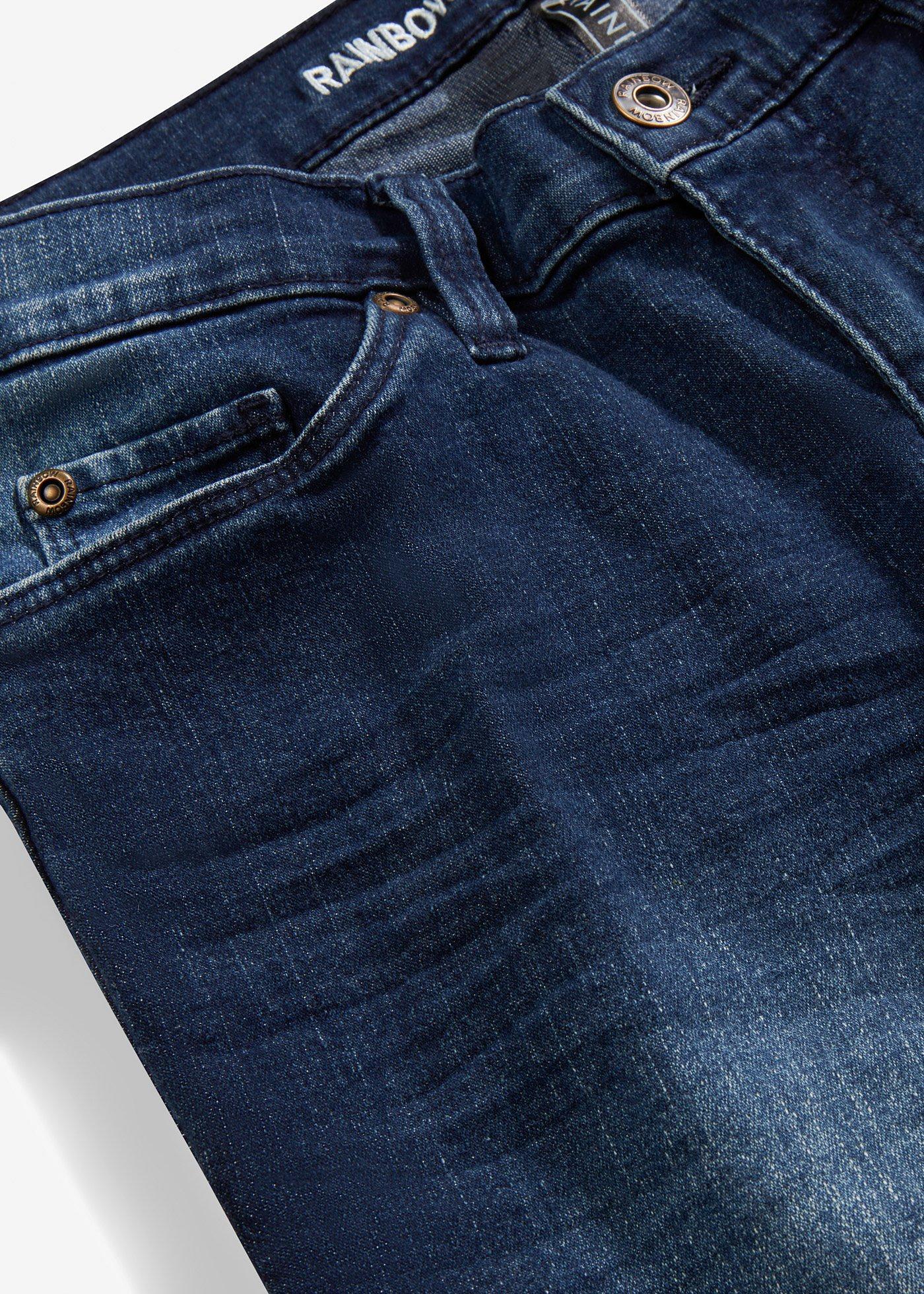 Dżinsy Skinny, mid waist, krótsze nogawki - Bonprix