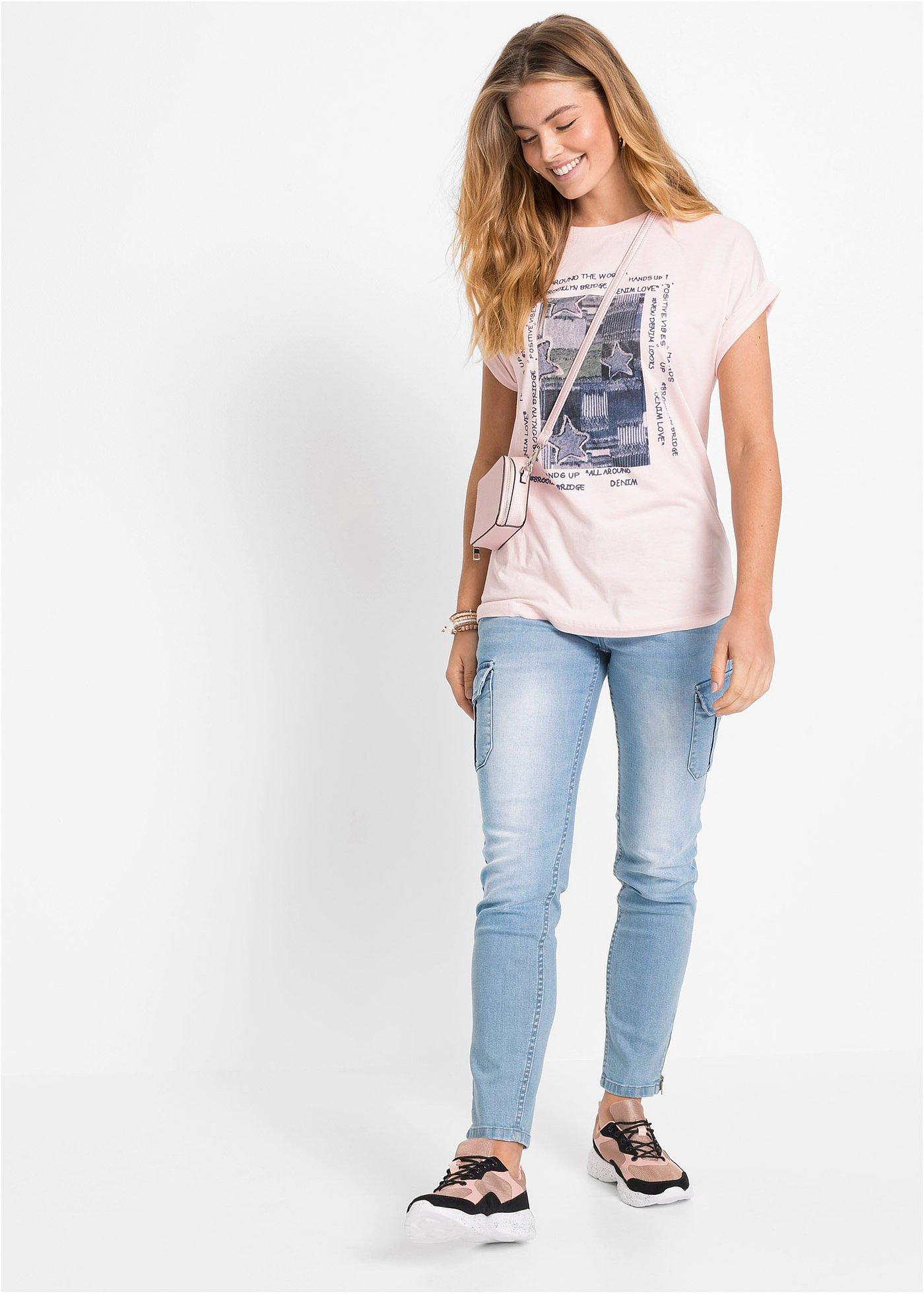T-shirt z miękkiej mieszanki wiskozy - Bonprix