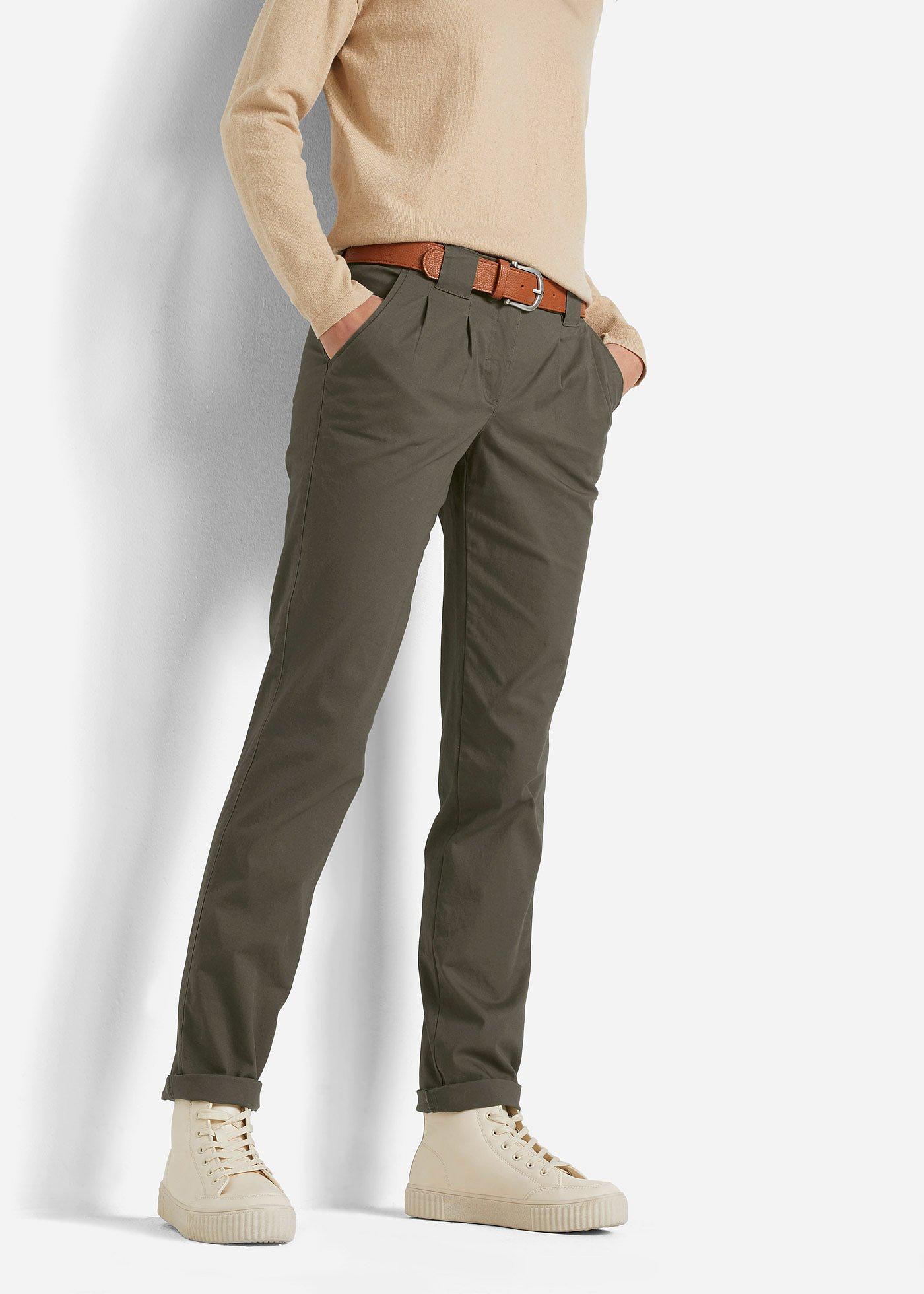 Spodnie chino ze stretchem - Bonprix