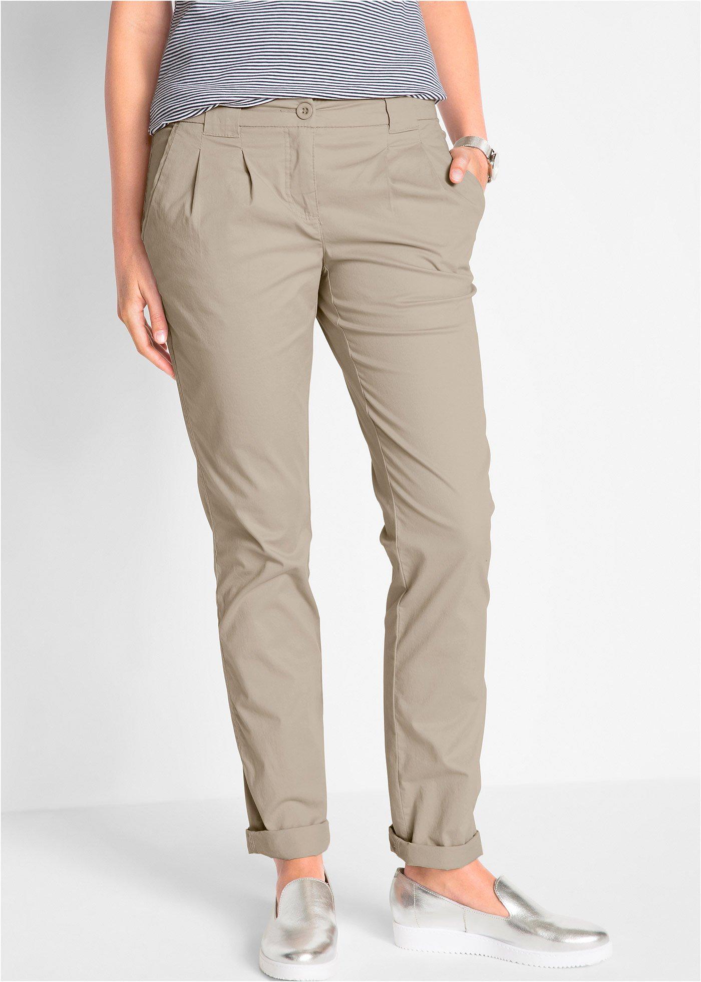 Spodnie chino ze stretchem - Bonprix