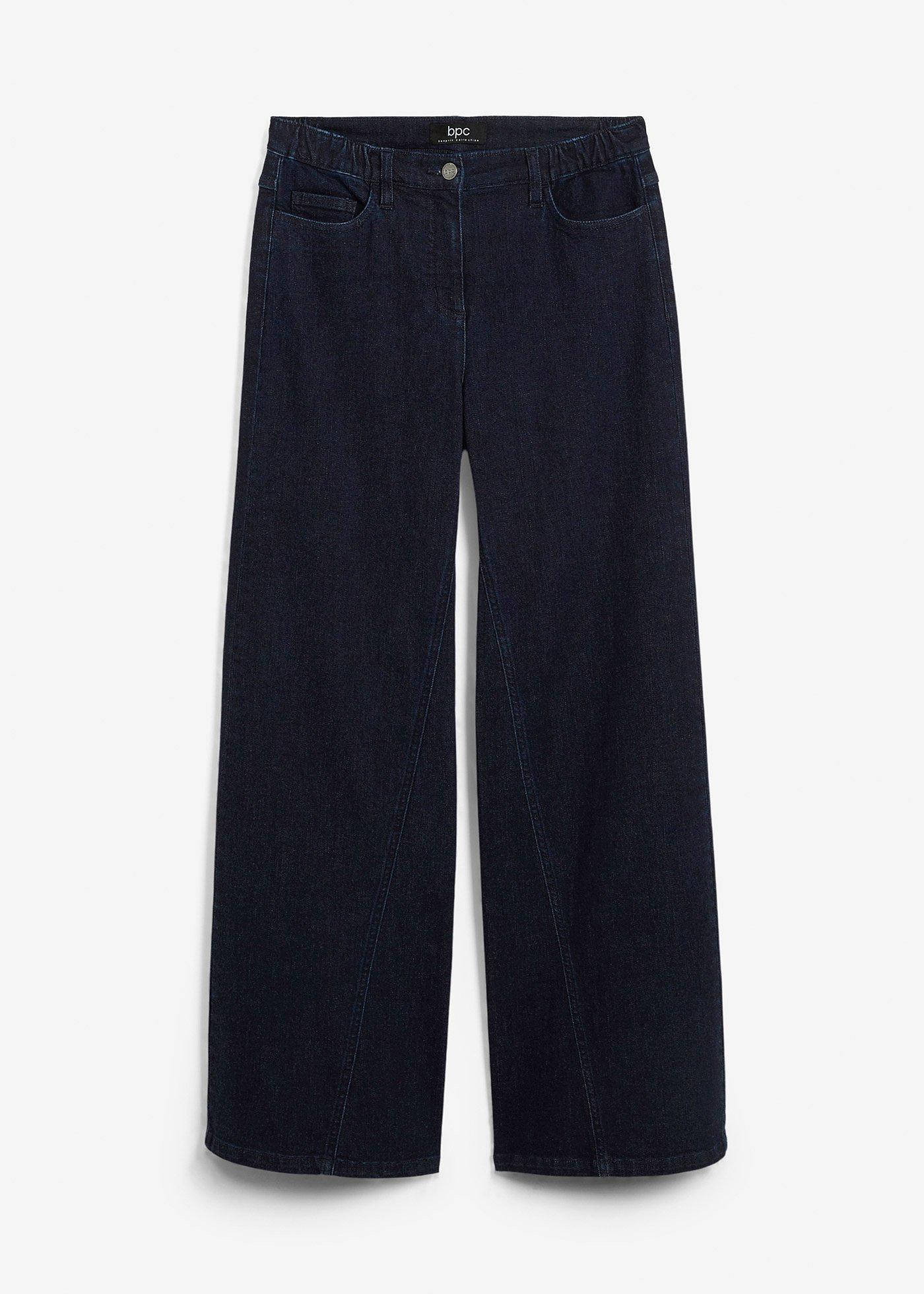 Jean taille haute Wide Leg, taille confortable