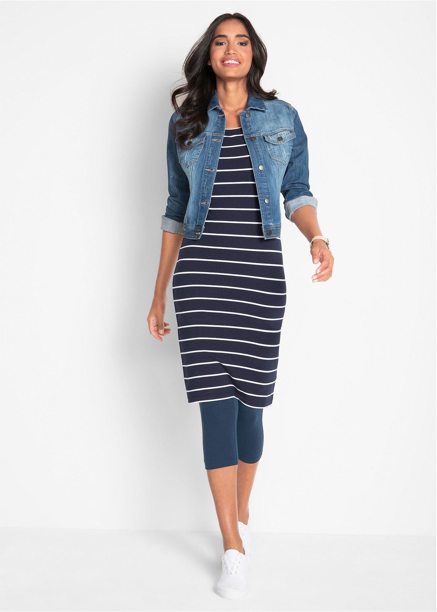 Legginsy rybaczki (2 pary w opak.) - Bonprix