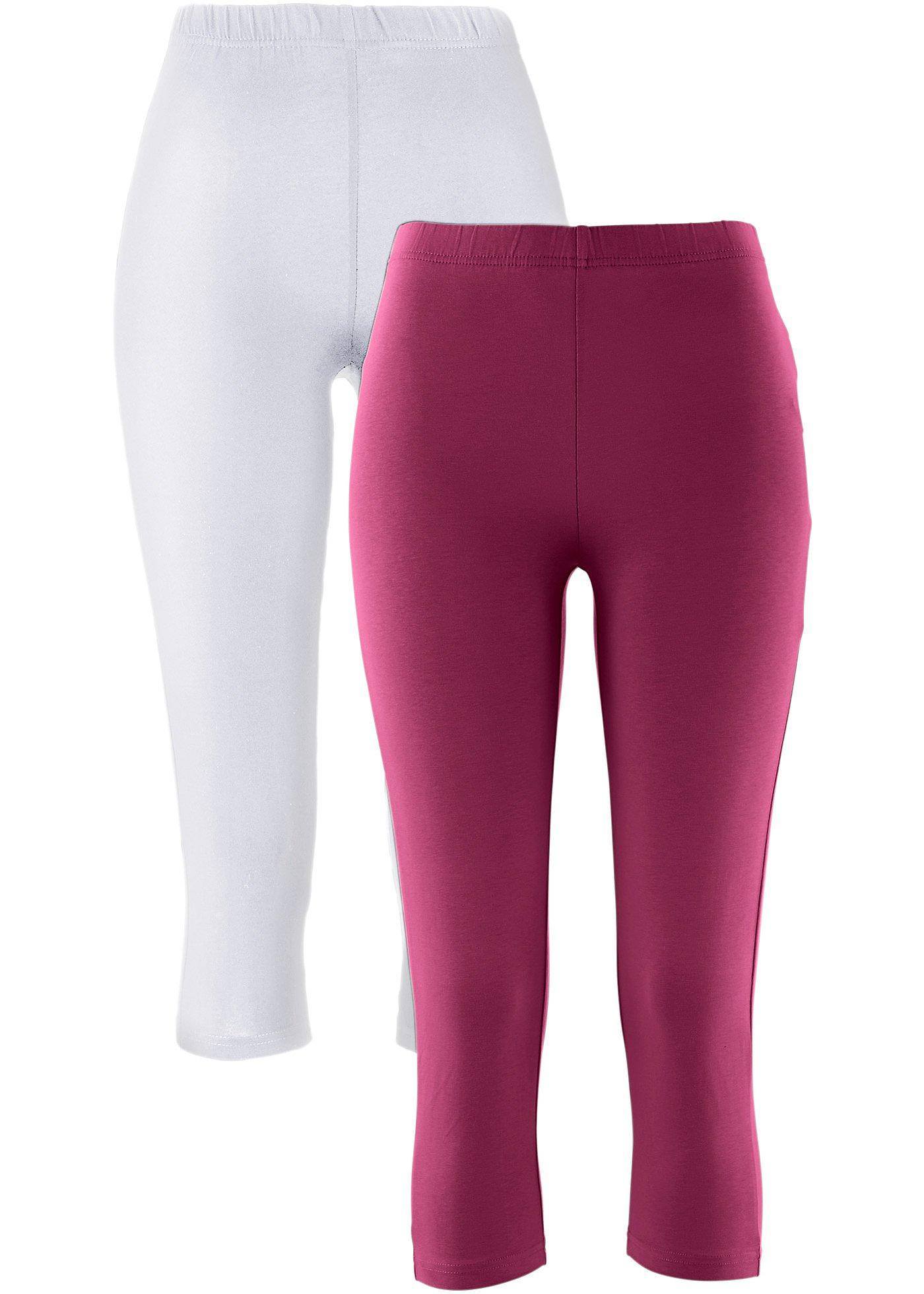 Stretch-Capri-Leggings (2er Pack)