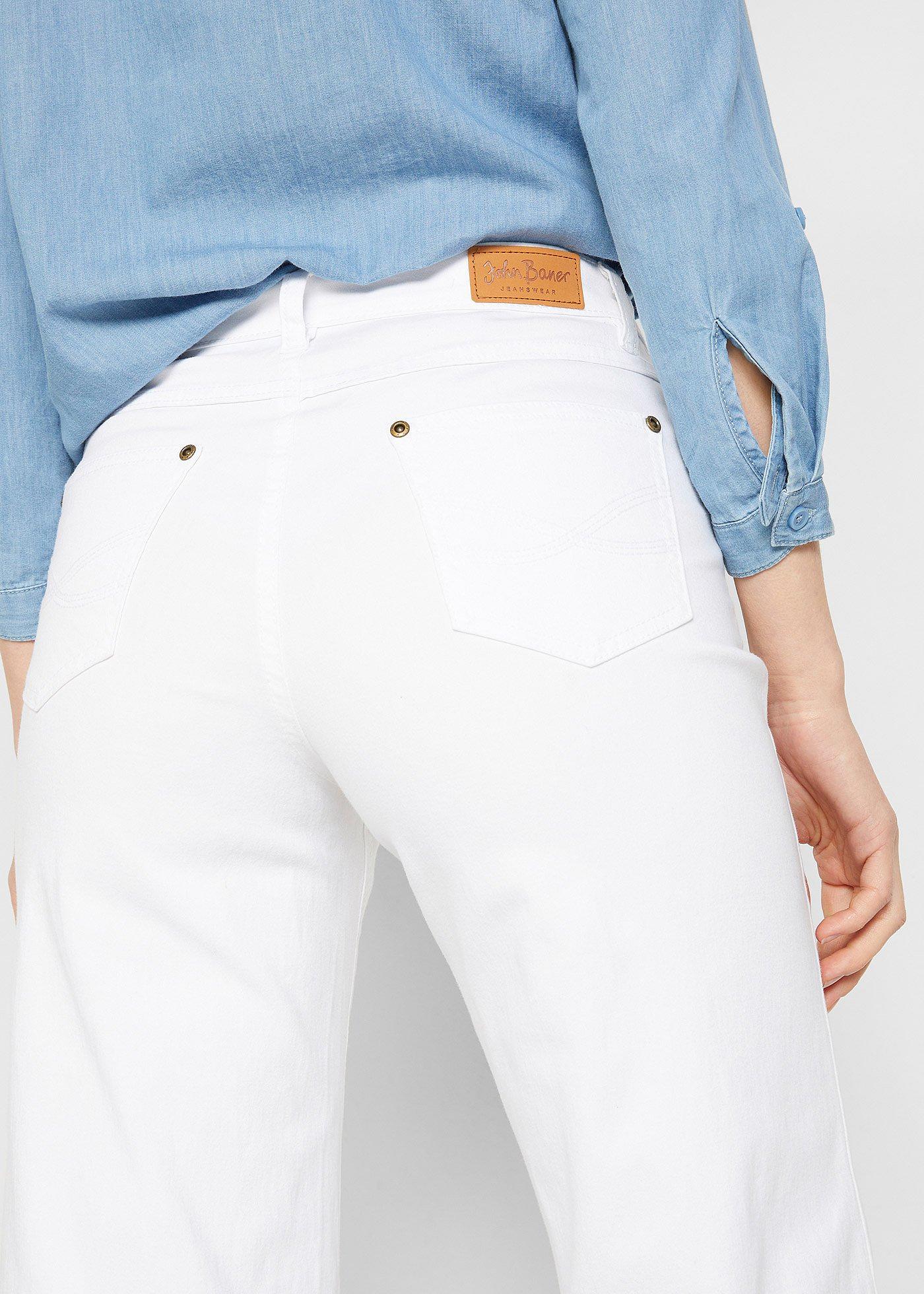 Dżinsy ze stretchem wide fit, mid waist - Bonprix