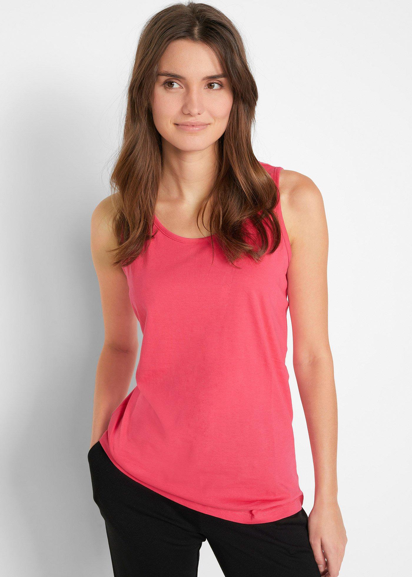 Długi top z czystej bawełny (5 sztuk) - Bonprix