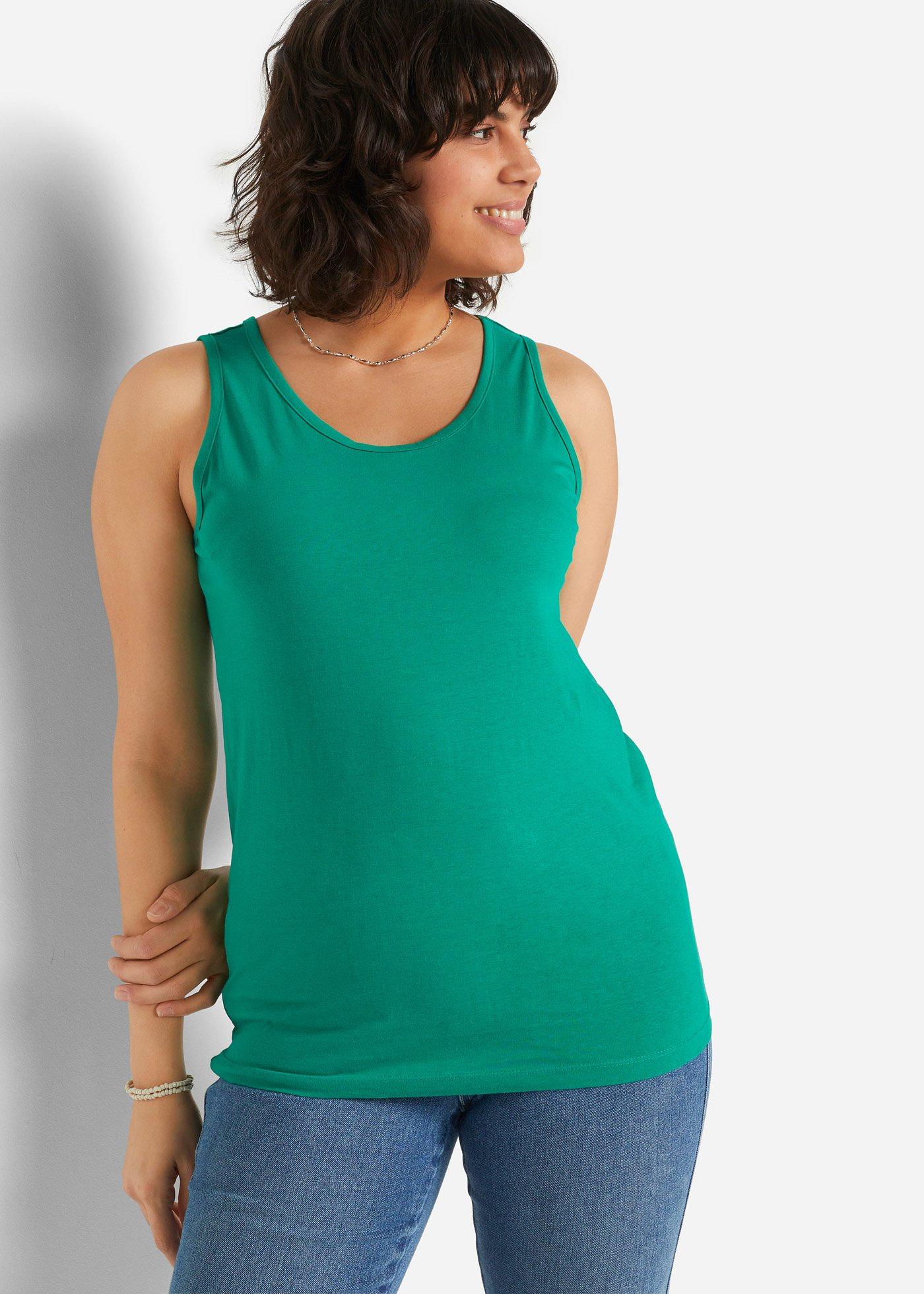 Długi top z czystej bawełny (5 sztuk) - Bonprix