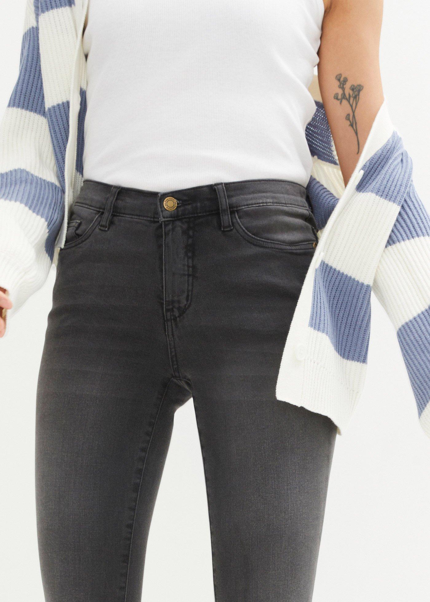 Modelujące dżinsy slim fit high waist - Bonprix