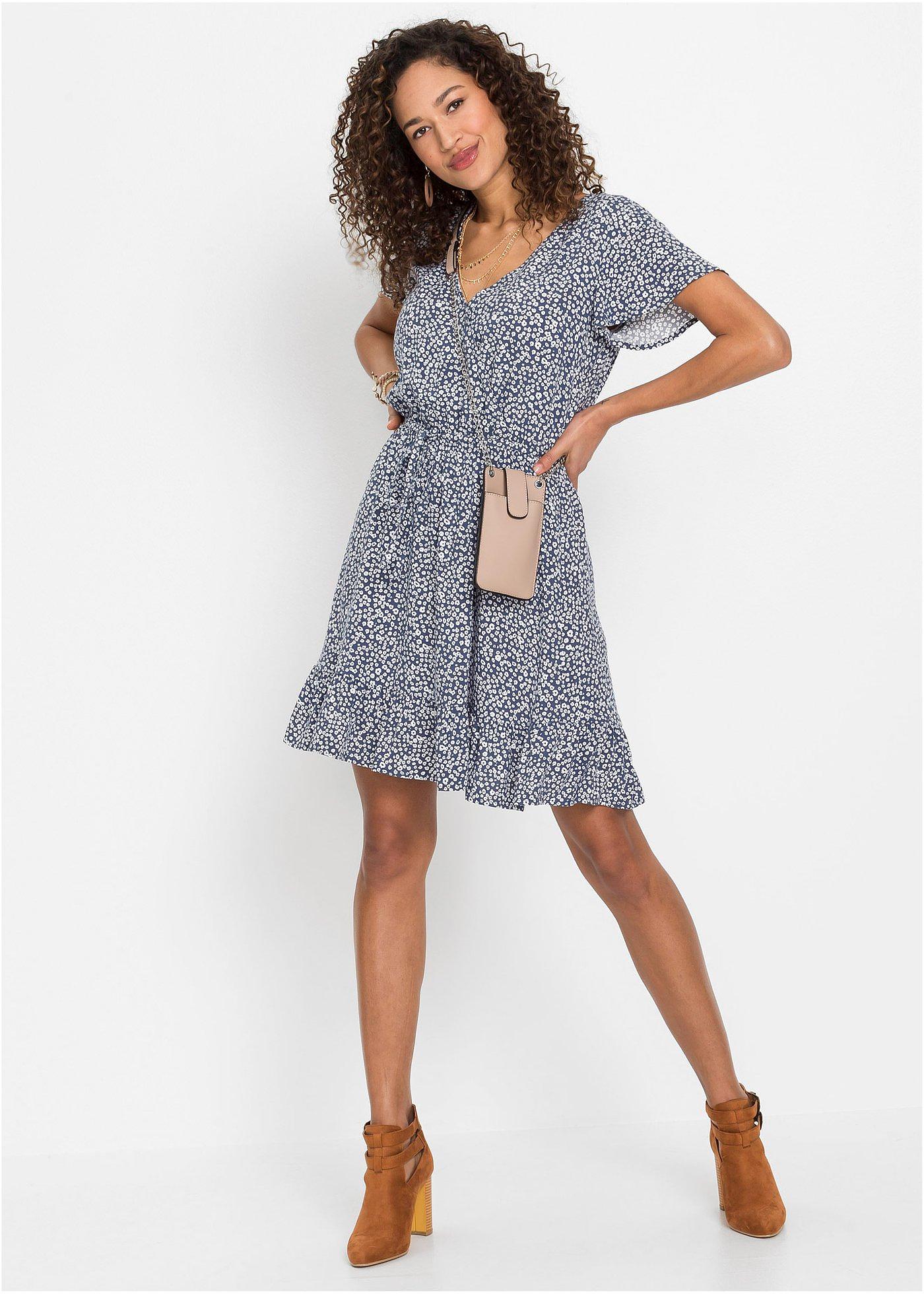 Sukienka mini ze zrównoważonej wiskozy - Bonprix