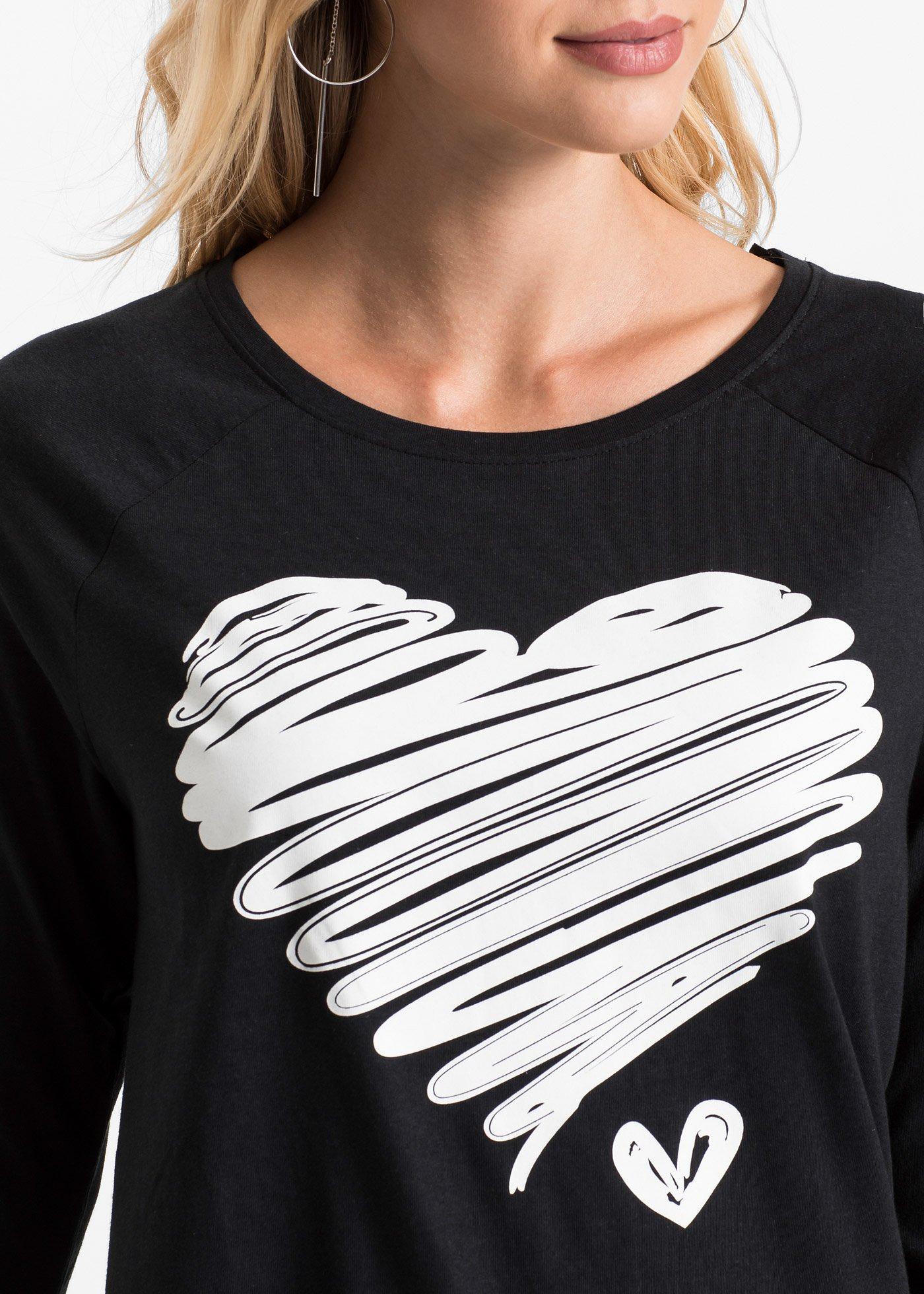 Shirt z długim rękawem - Bonprix