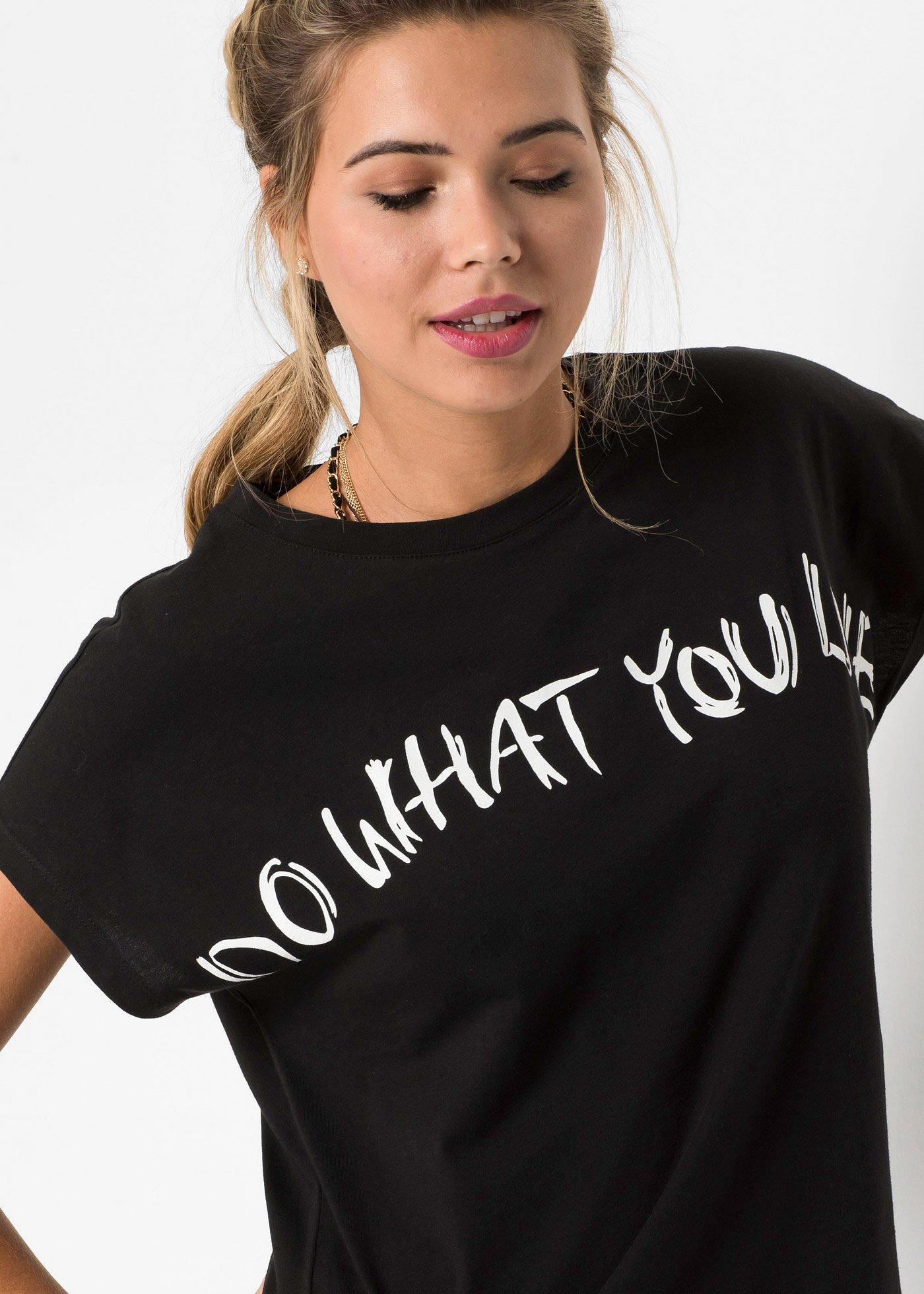 Shirt oversize z czystej bawełny - Bonprix