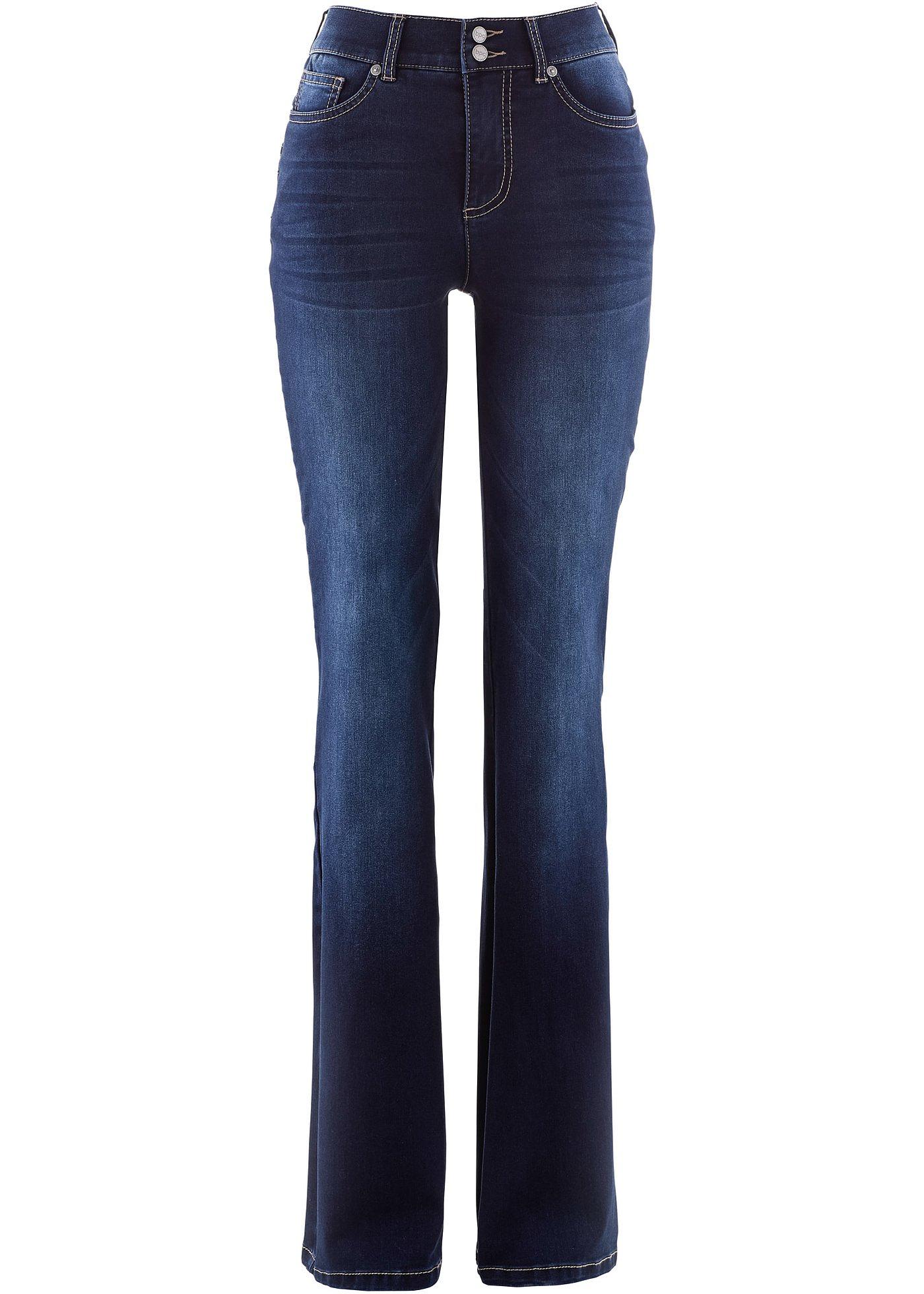 Bootcut Jeans Mid Waist, Shaping günstig online kaufen