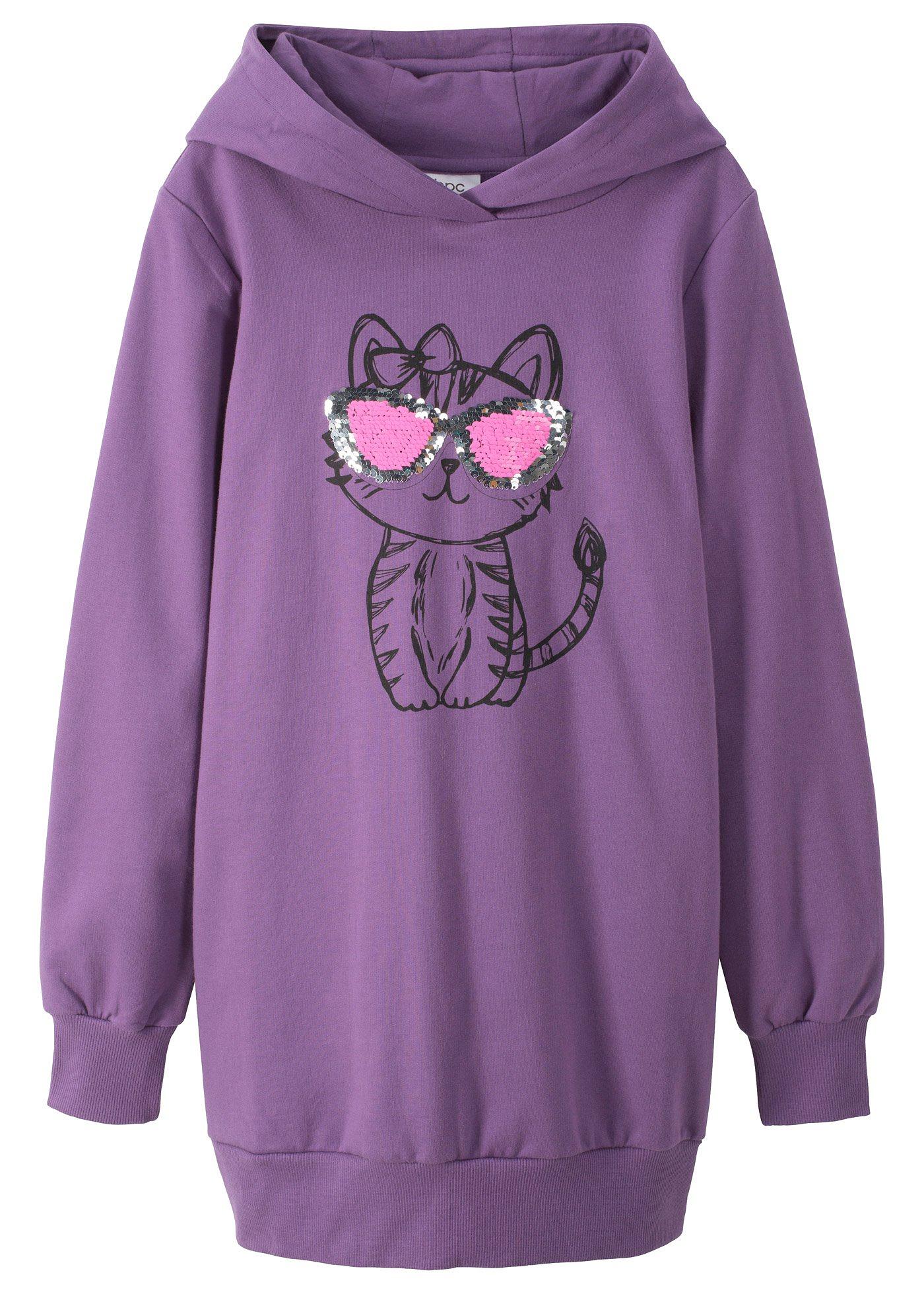 Bluza dresowa oversize z czystej bawełny organicznej - Bonprix