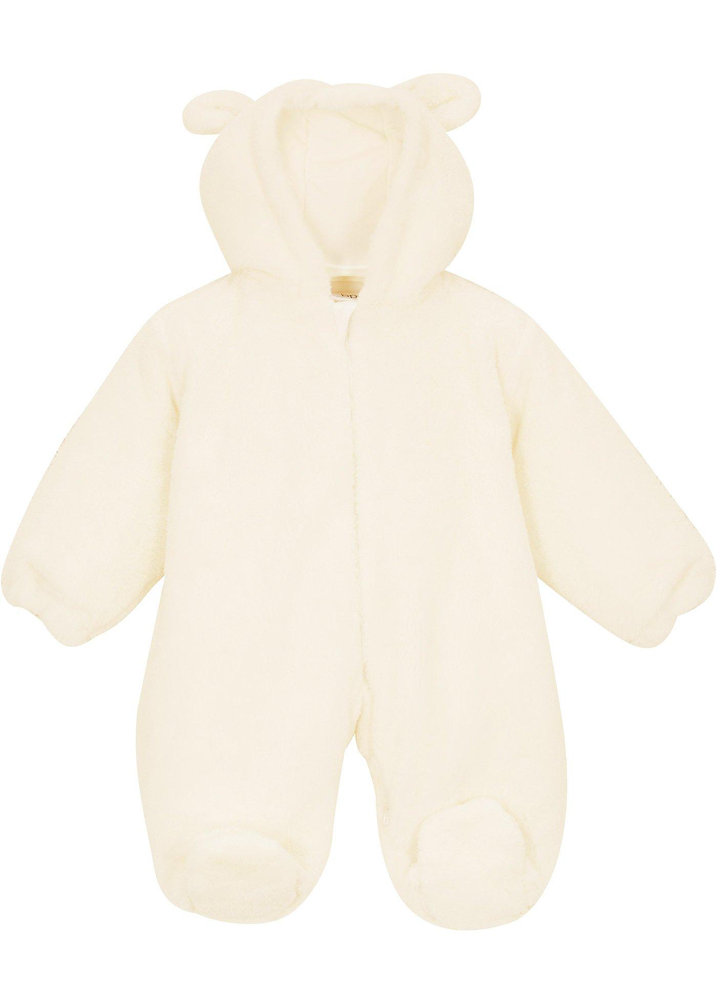 Baby Teddyfleece Overall mit Kapuze