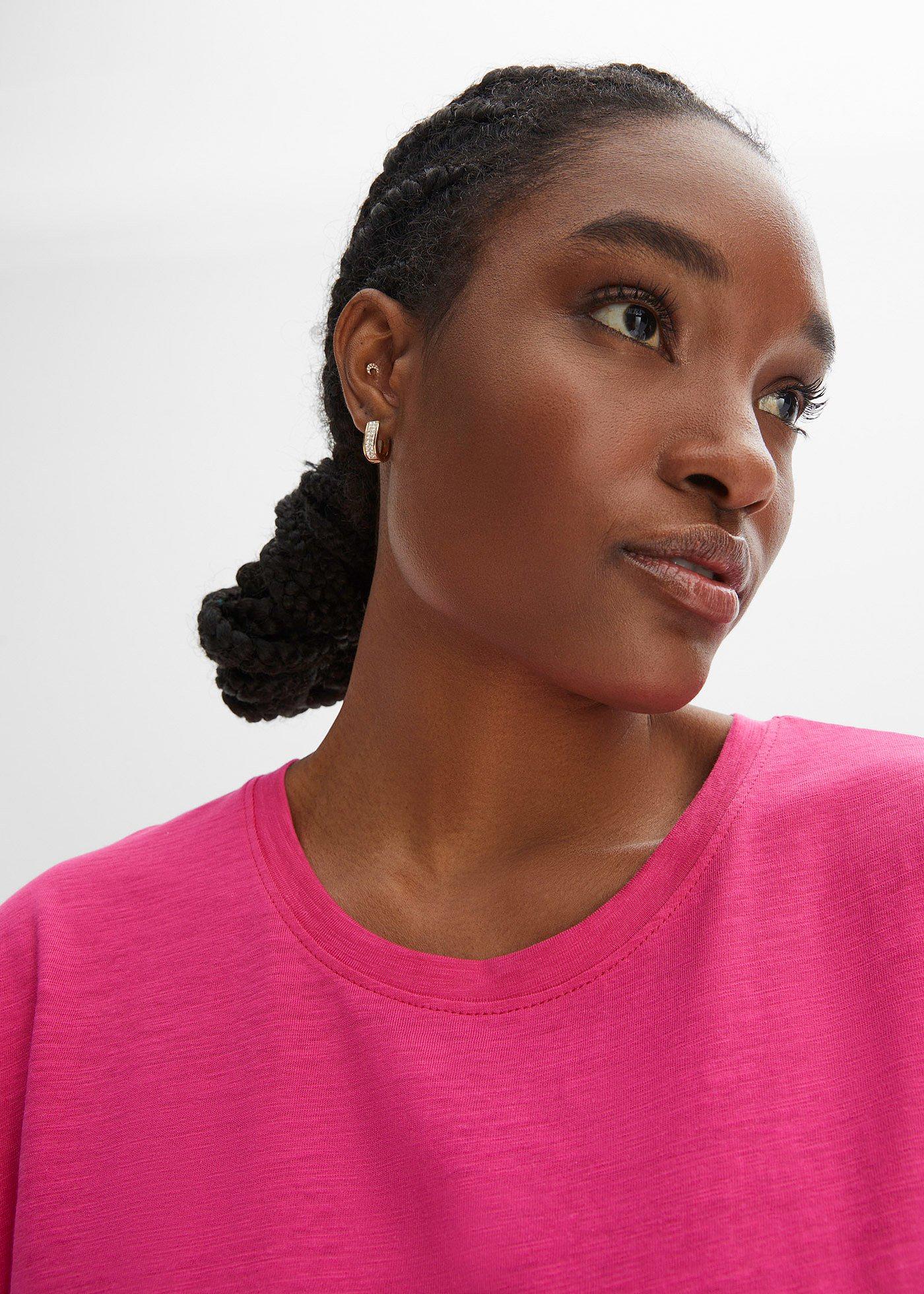 Koszula nocna oversized z przędzy mieszankowej - Bonprix