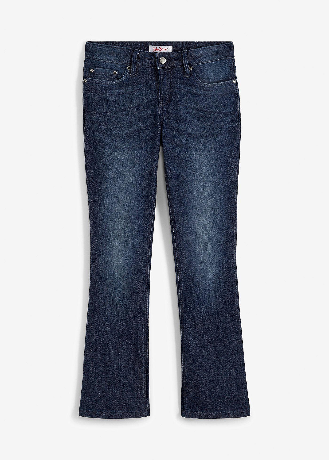 Bootcut Jeans Mid Waist, Stretch günstig online kaufen