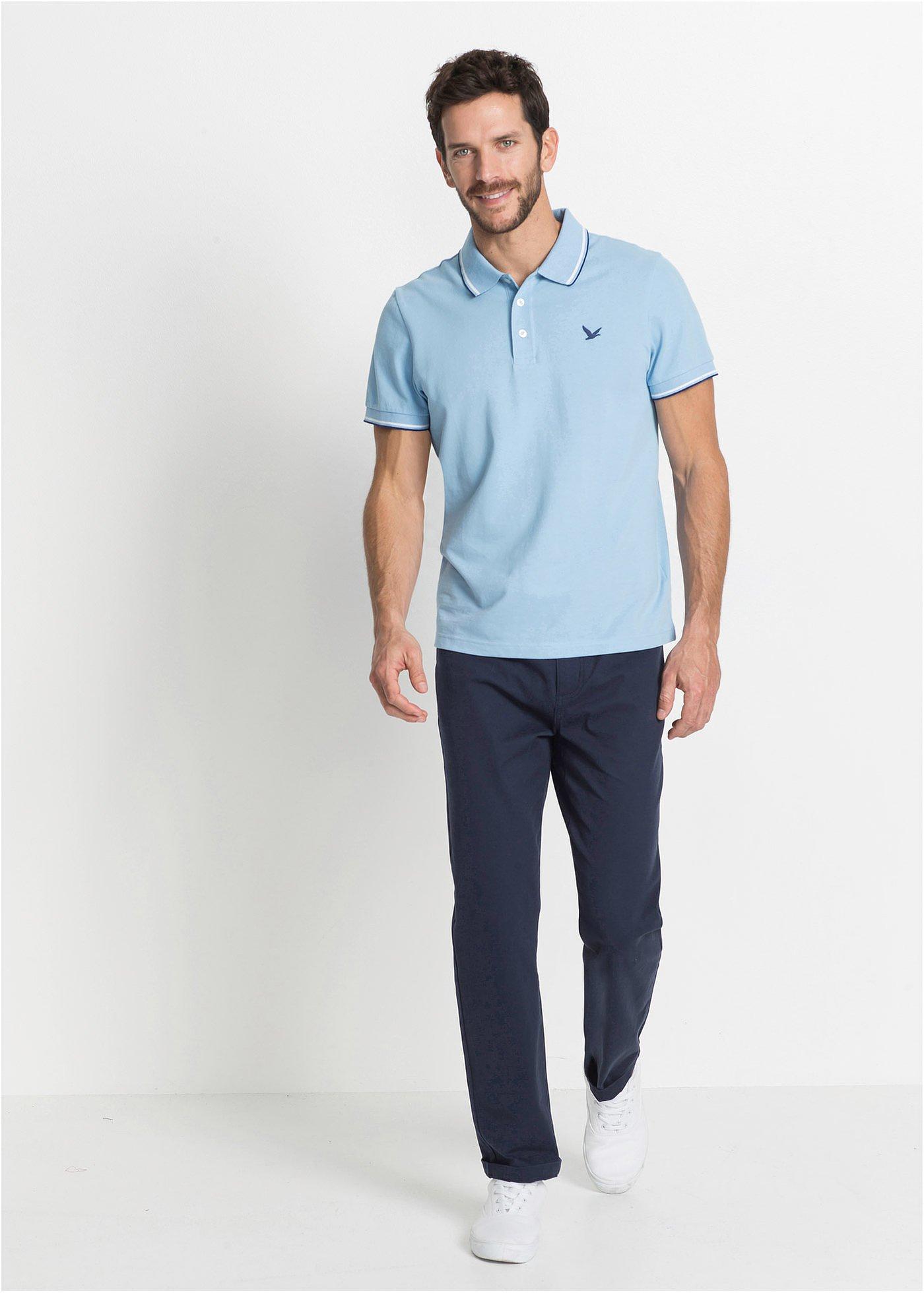 Spodnie ze stretchem, classic fit, prosta nogawka - Bonprix