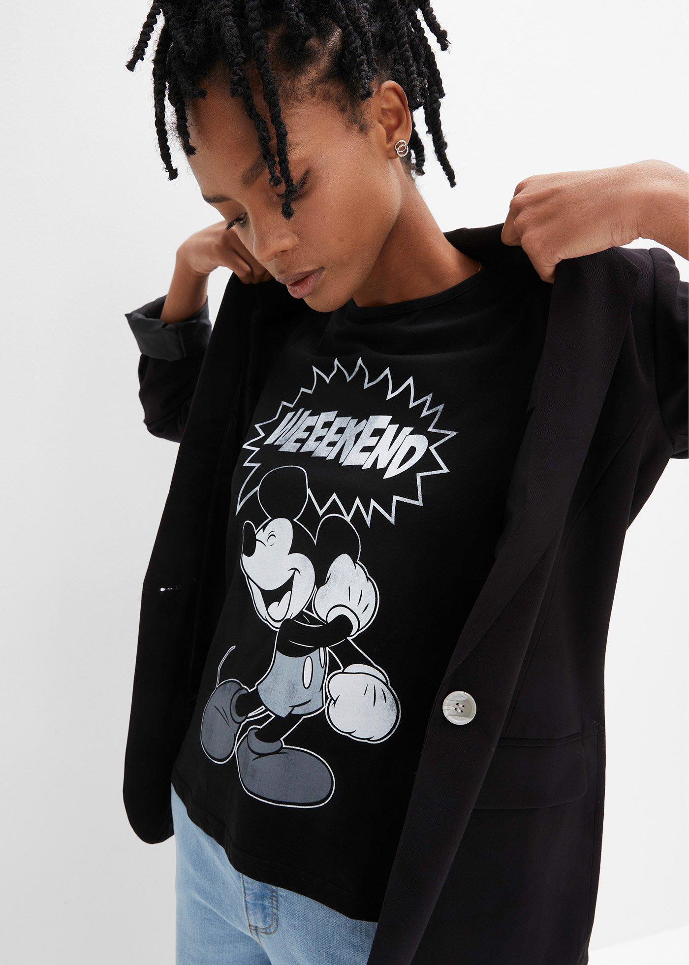 Shirt z nadrukiem Myszki Miki - Bonprix