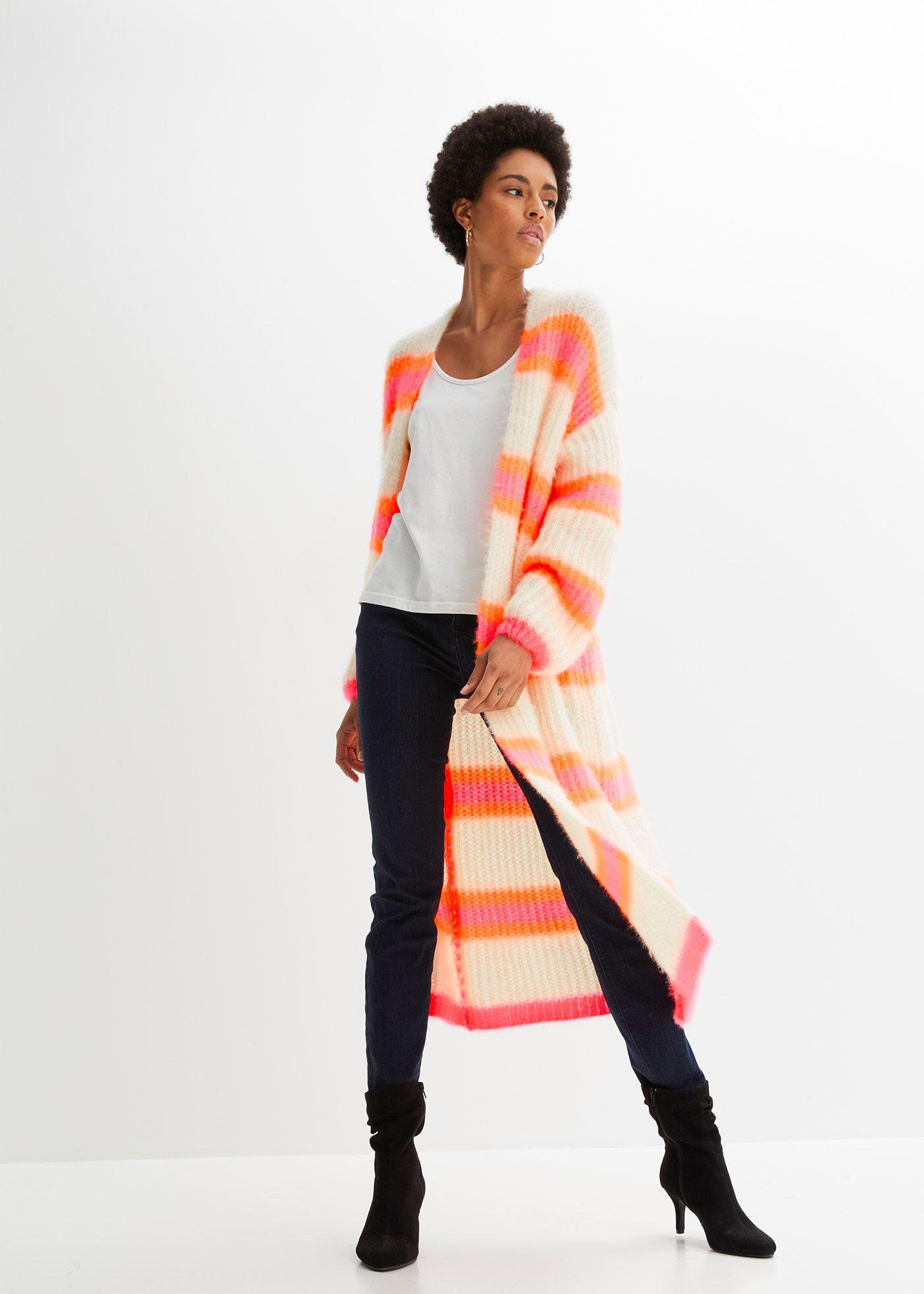 Płaszcz dzianinowy oversize - Bonprix